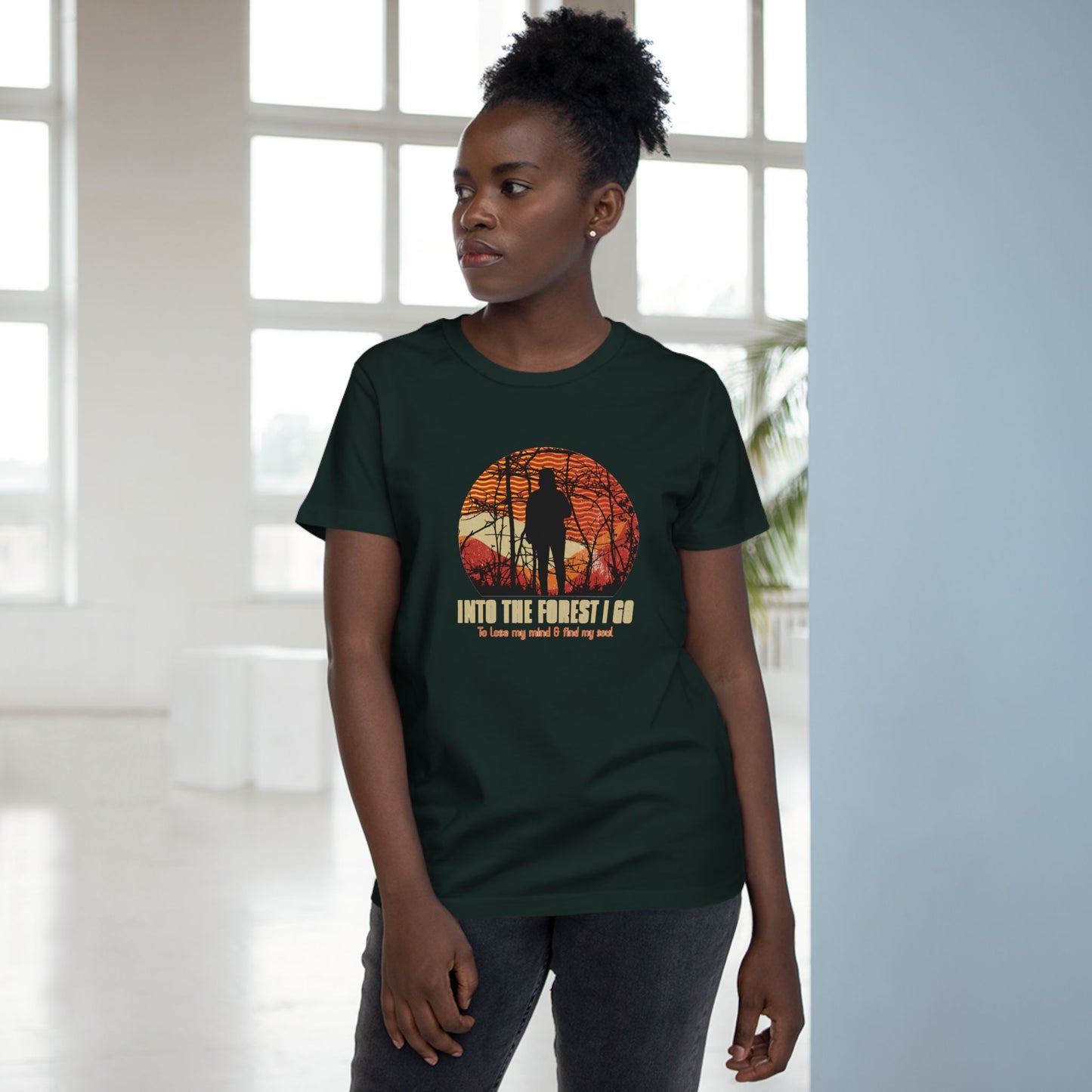 Into The Forest I Go Women’s Maple Tee