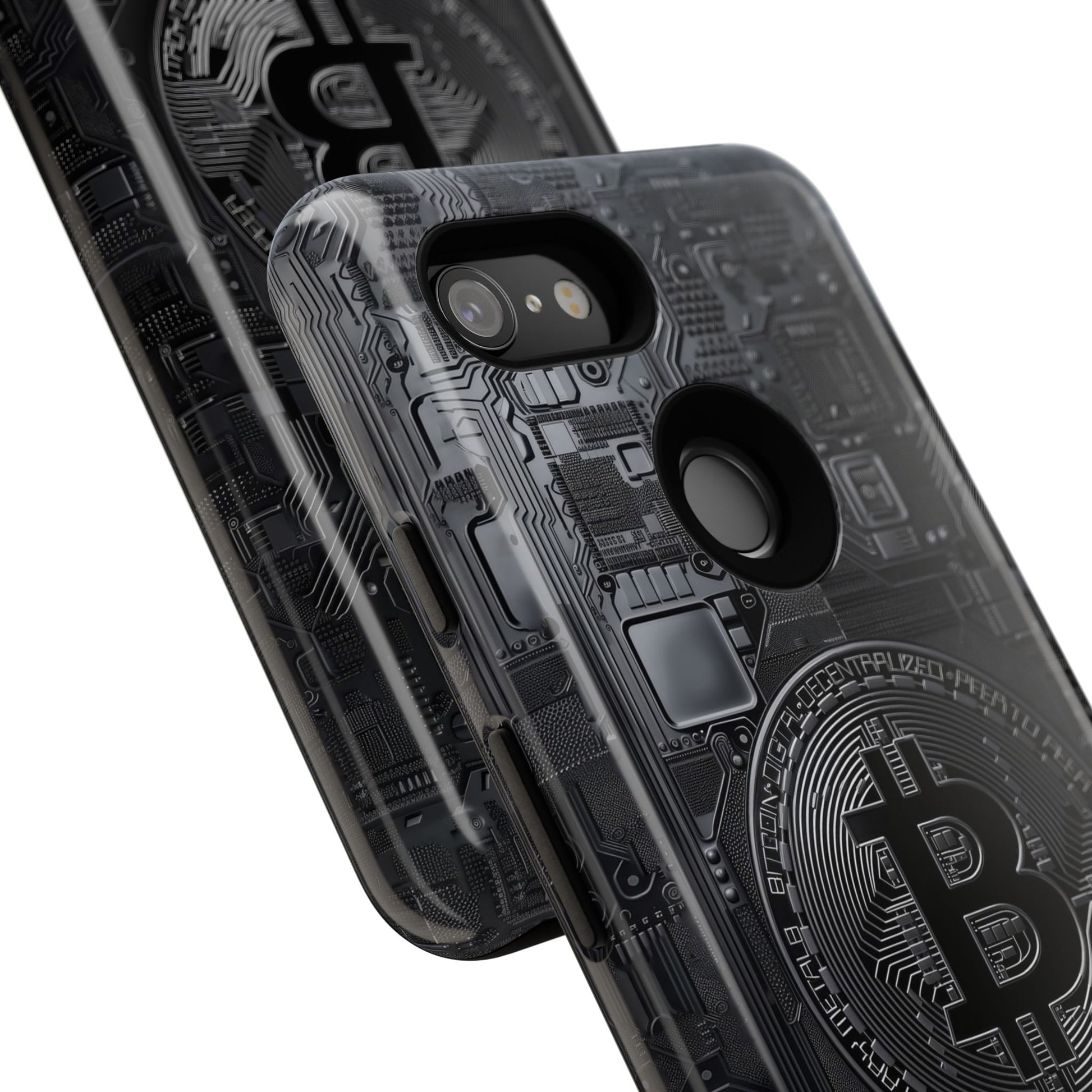 Bitcoin Google Pixel Tough Phone Case, Cryptocurrency Protection Cover