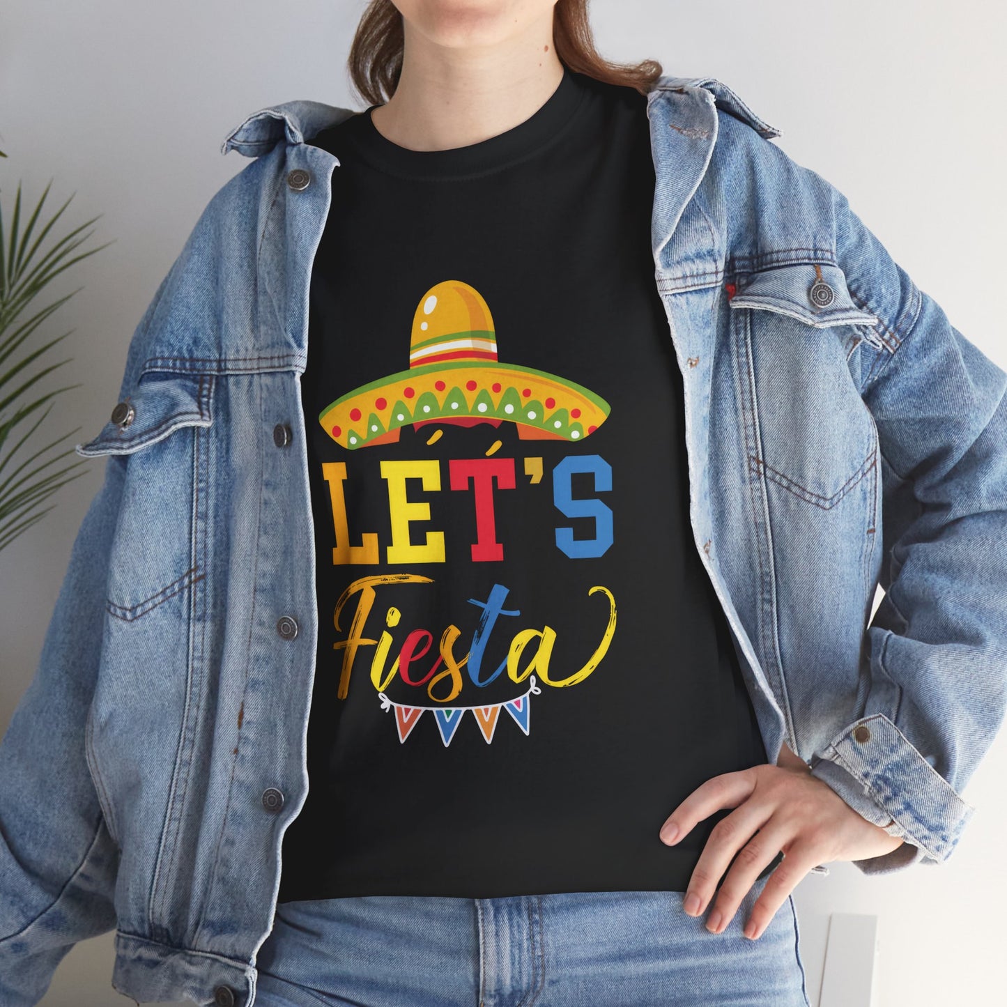 Let's Fiesta Unisex Heavy Cotton Tee - Fun Party T-Shirt for Celebrations