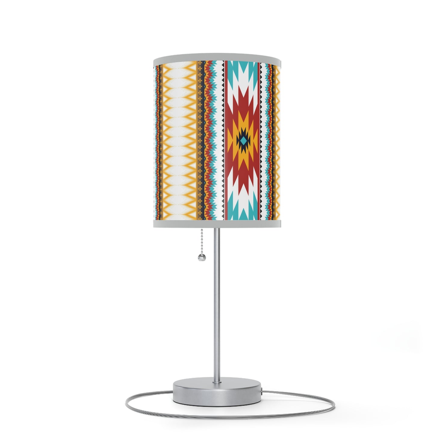 Tribal Threads Lamp on a Stand, US|CA plug / White