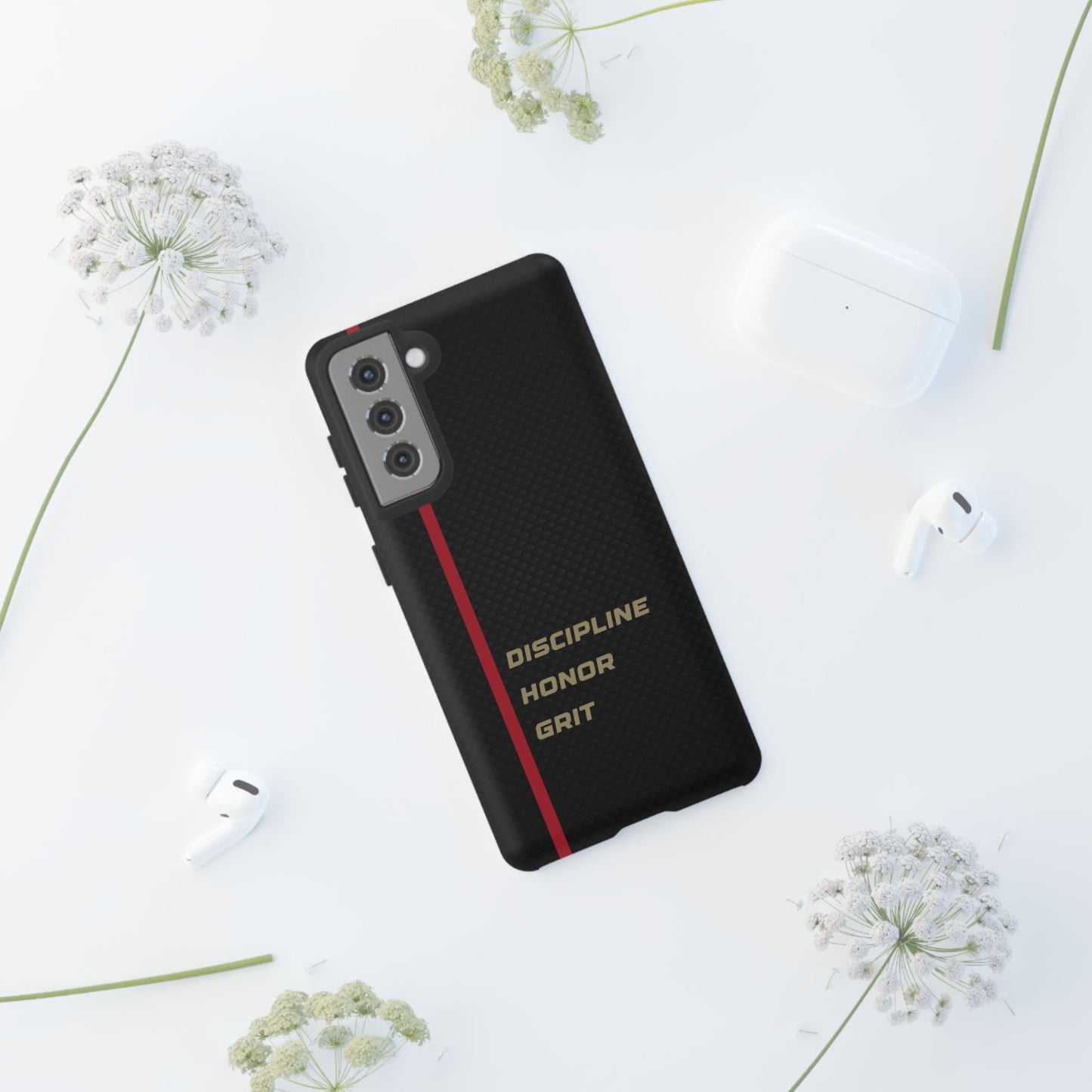 Discipline, Honor, Grit Impact-Resistant Phone Case
