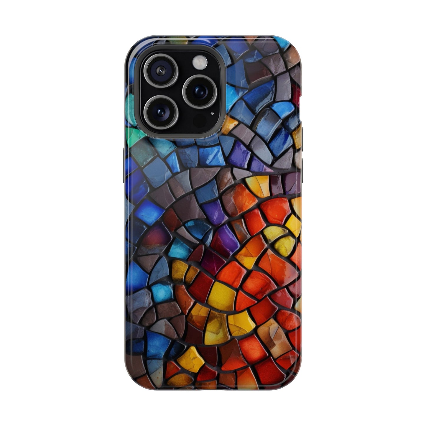 Stained Glass Impact-Resistant Phone Case, Colorful Phone Cover