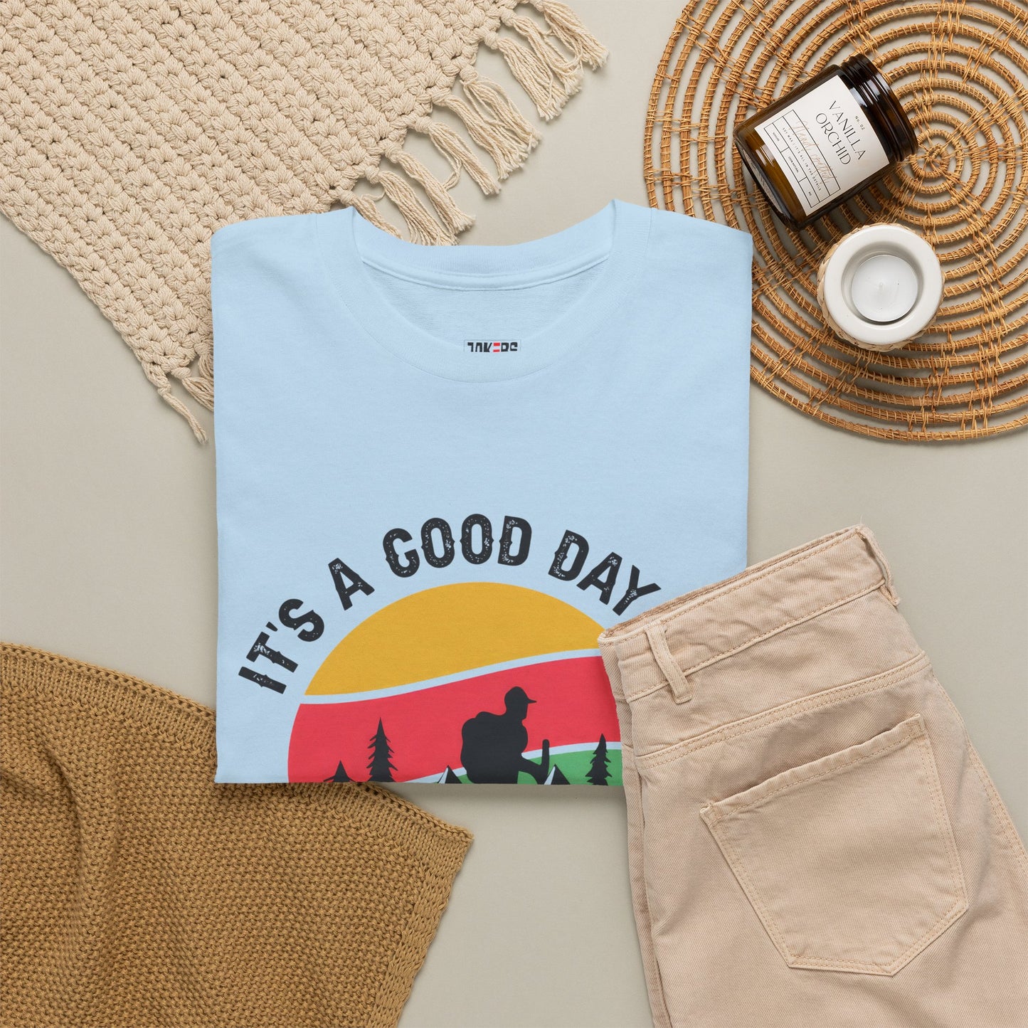 "It's a Good Day to Hike" Unisex Heavy Cotton Tee - Adventure Outdoor Shirt