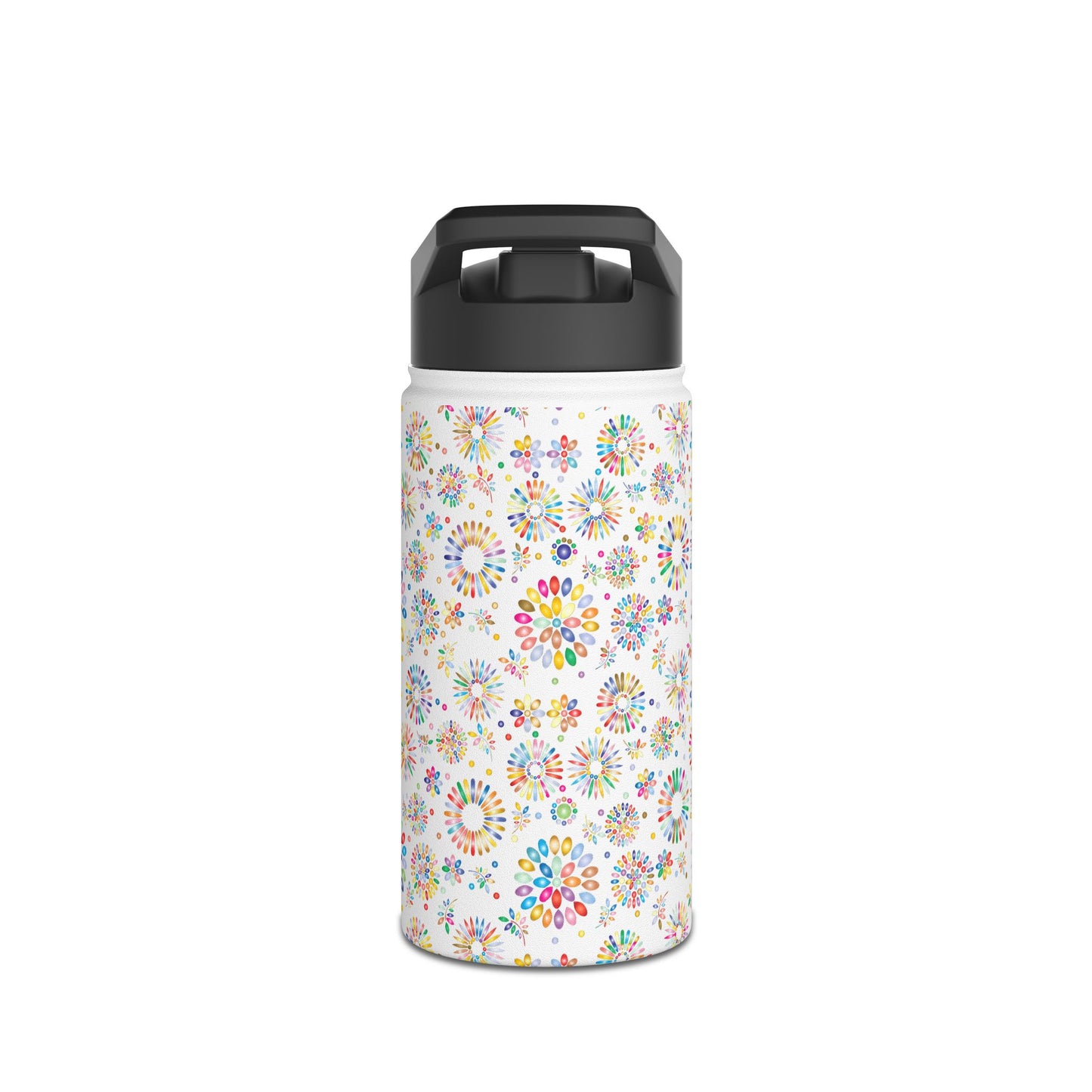 Vibrant Vibes Stainless Steel Water Bottle, Standard Lid