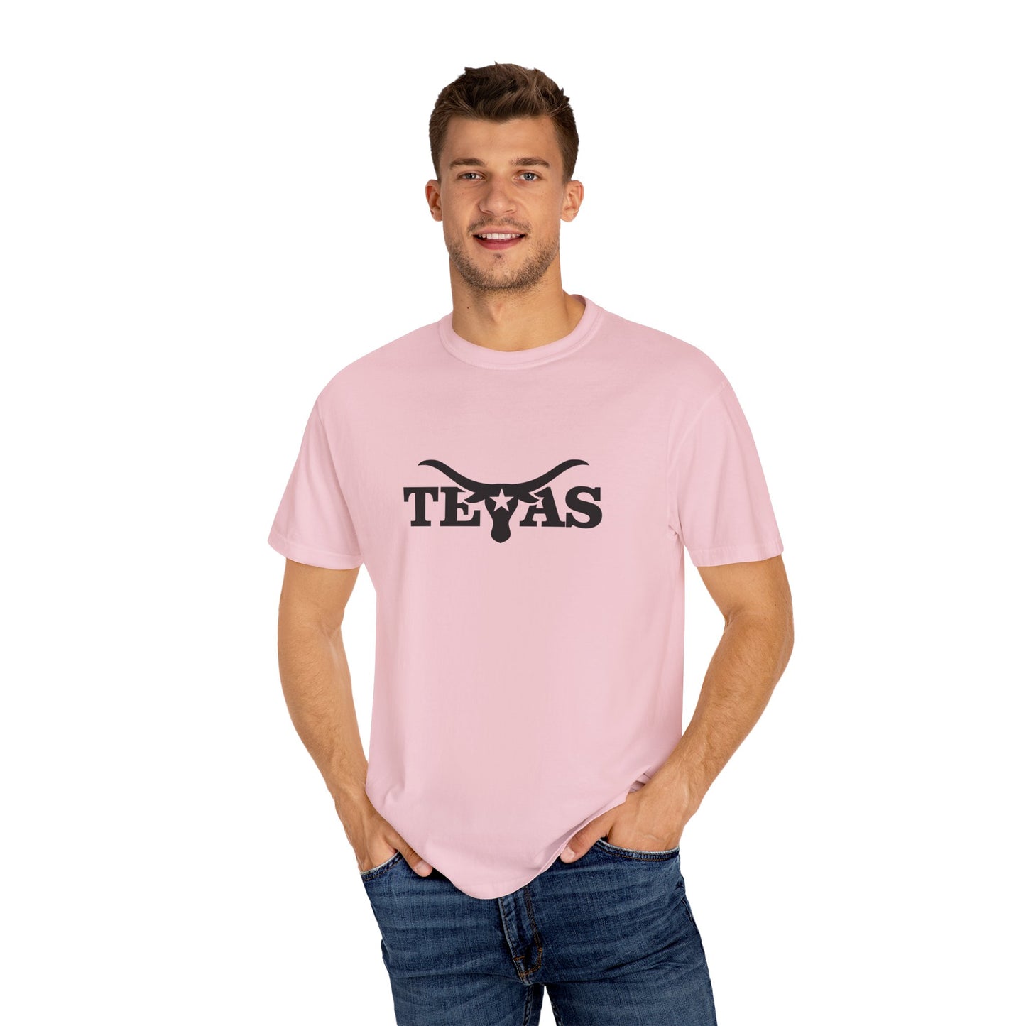 Texas Unisex Garment-Dyed T-Shirt - Cool Western Vibe for Everyday Wear