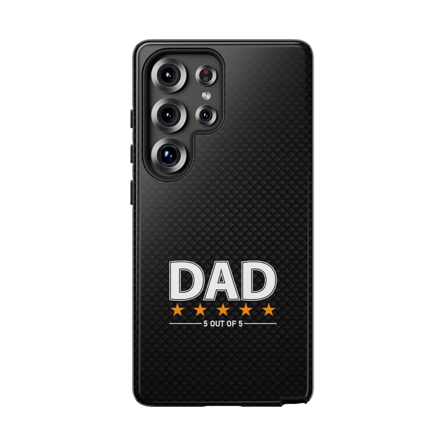 5-Star Dad Samsung Phone Case - Tough Black Cover for Father's Day