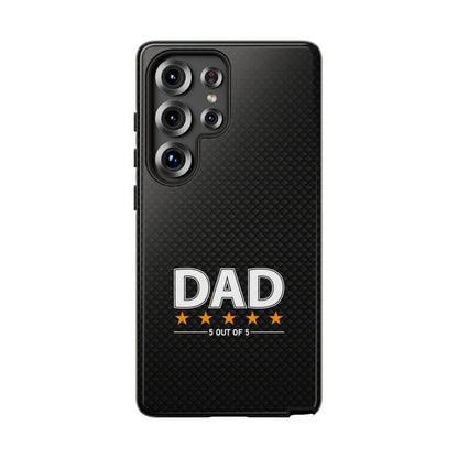 5-Star Dad Samsung Phone Case - Tough Black Cover for Father's Day
