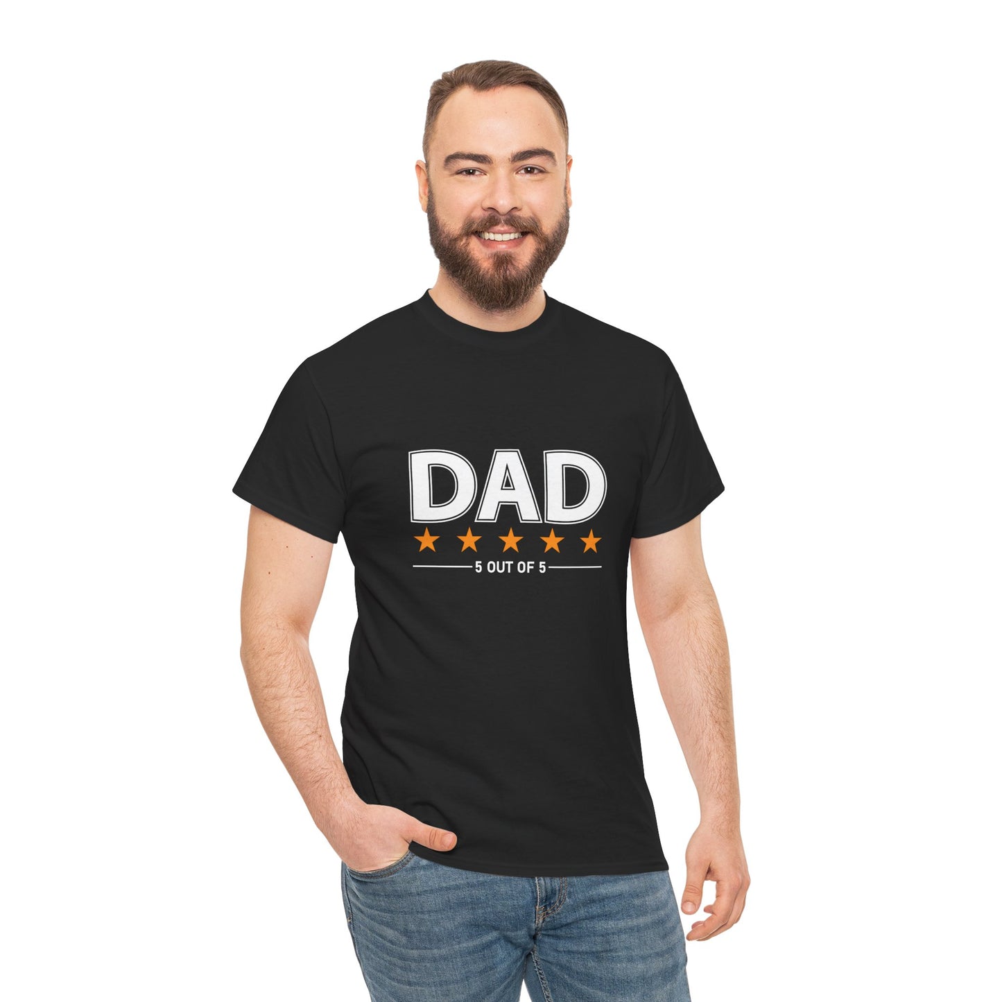 Father's Day Unisex Tee - 5 Stars Dad T-shirt