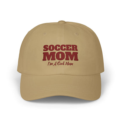 Soccer Mom Classic Dad Cap / embroidered
