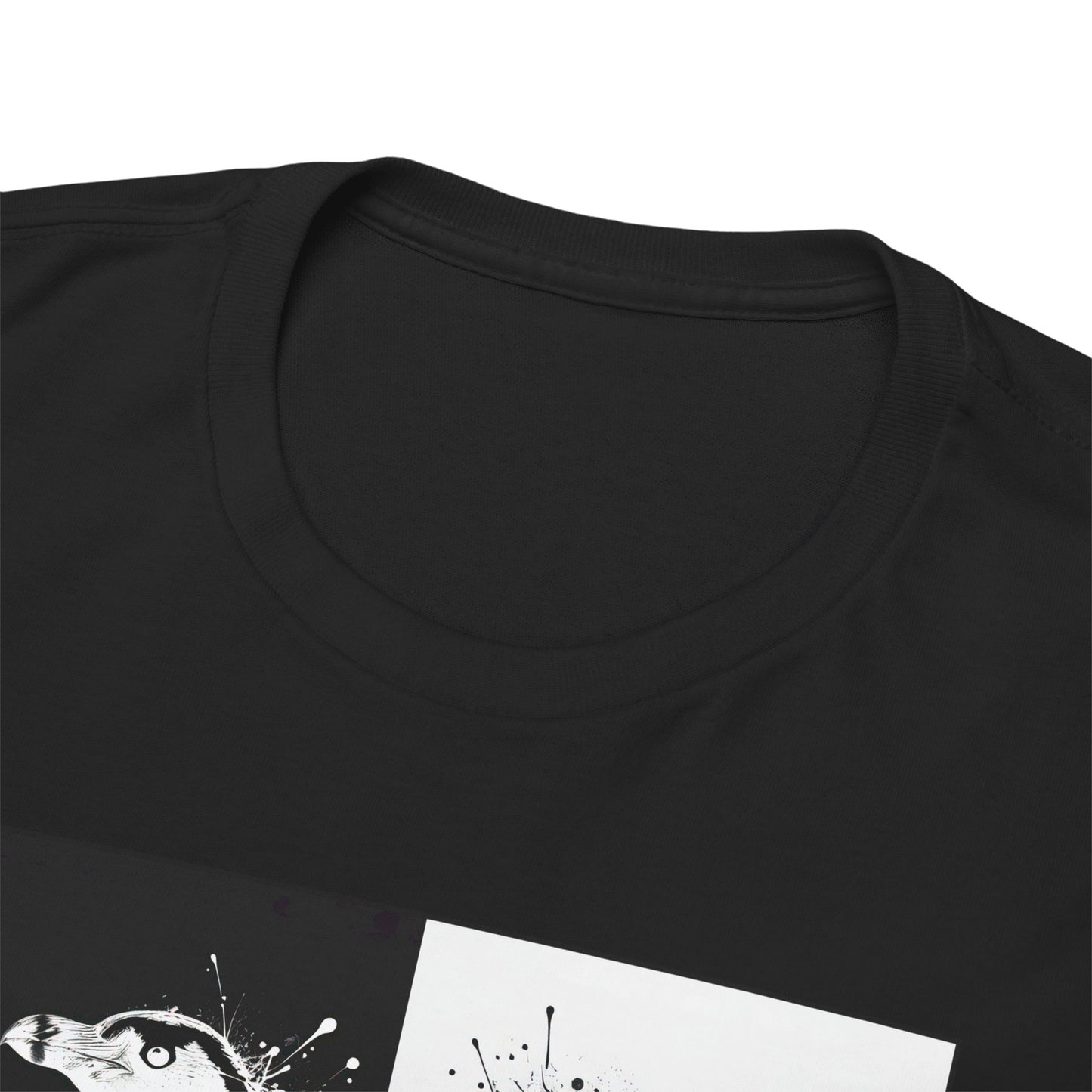 Black & White Penguins Unisex Heavy Cotton Tee