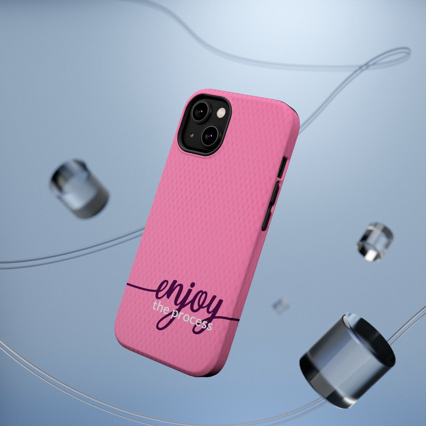 Enjoy the Process Magnetic Case - Motivational Pink Phone Cover for Women