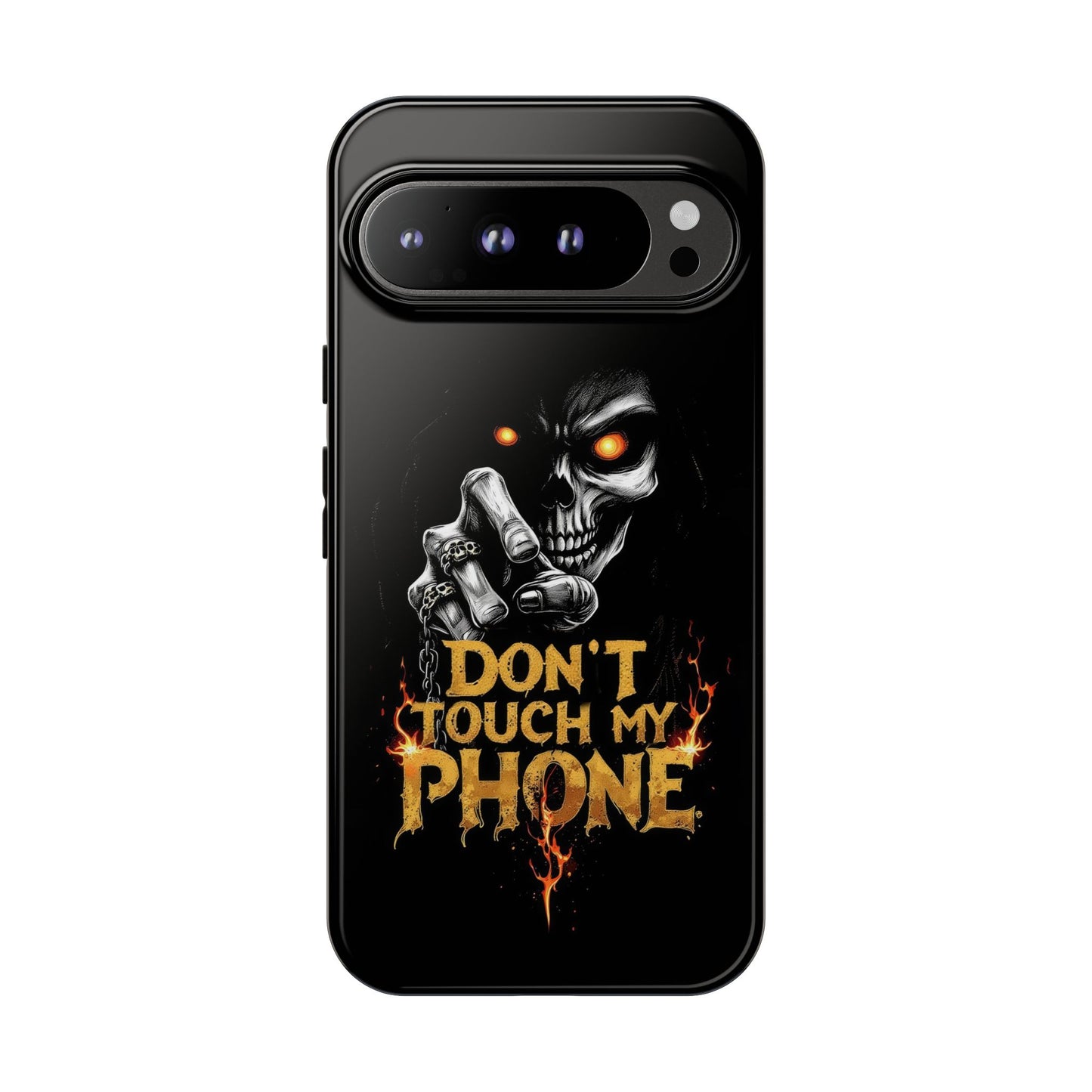 Skull Google Pixel Tough Cases, Don't Touch My Phone