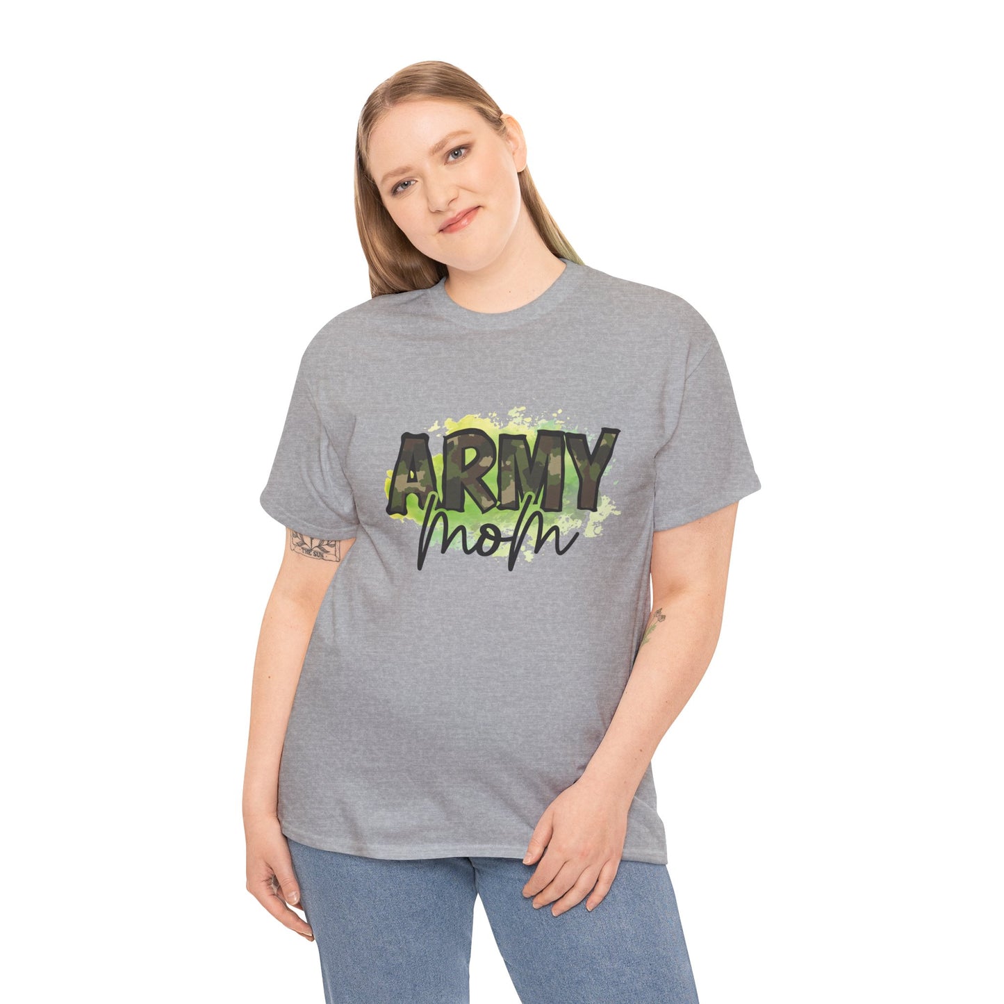 Army Mom Heavy Cotton Tee