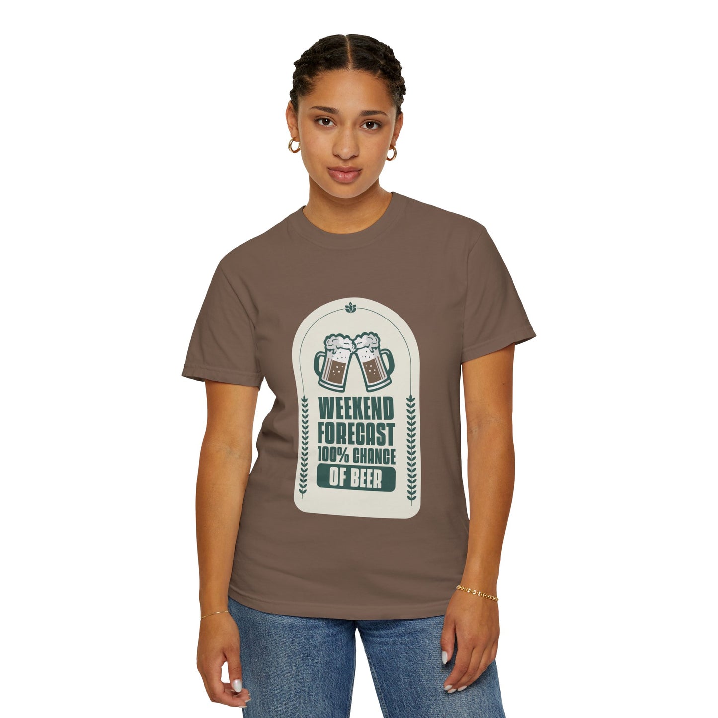 Weekend Forecast 100% Chance Of Beer T-shirt