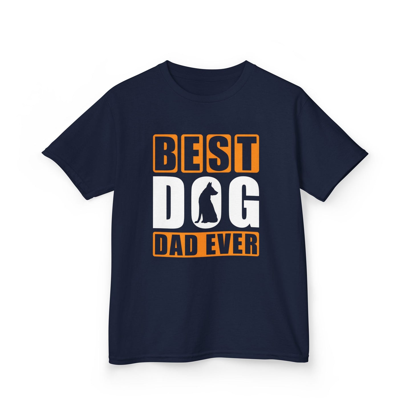Kids Heavy Cotton™ Tee - Best Dog Dad Ever Design