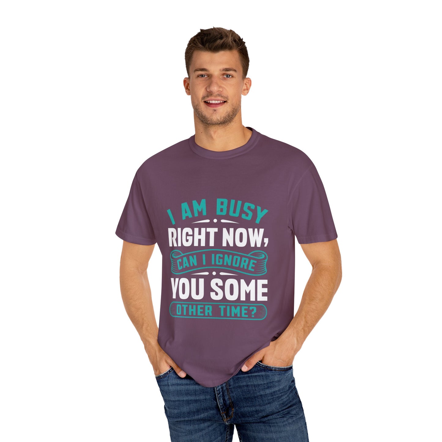Funny Unisex T-Shirt - 'I Am Busy Right Now, Can I Ignore You Some Other Time?'