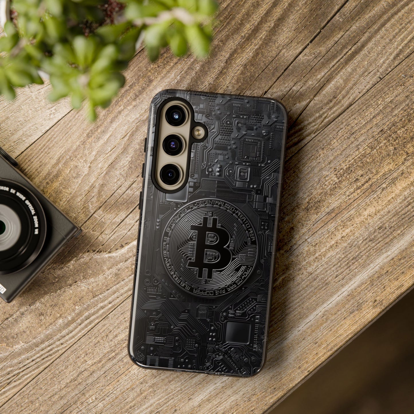 Bitcoin Samsung Tough Phone Case, Cryptocurrency Protection Cover