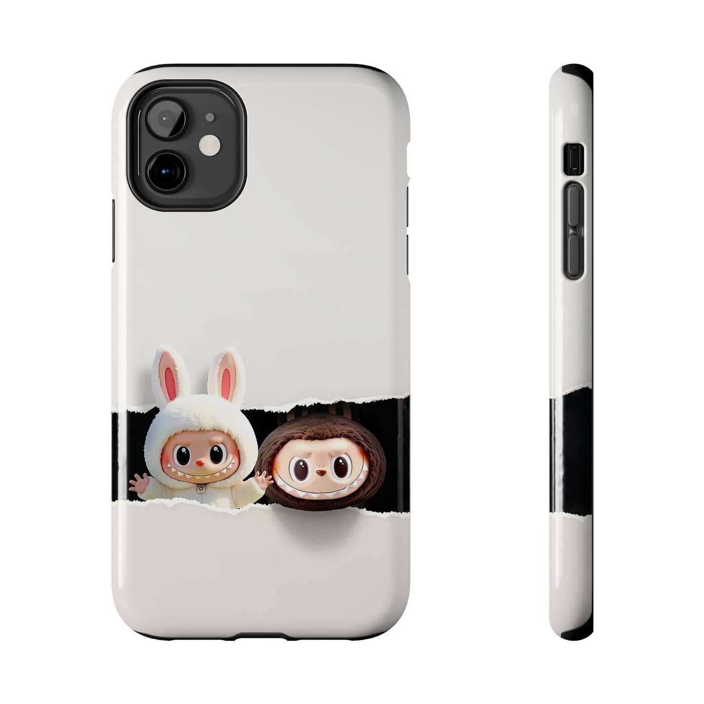 The Monsters Tough Case for iPhone Models and Variations – Dual Layer Protective Cover, Playful Design, Cute Mobile Accessory