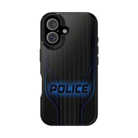 Police Magnetic Phone Cases, Blue Light