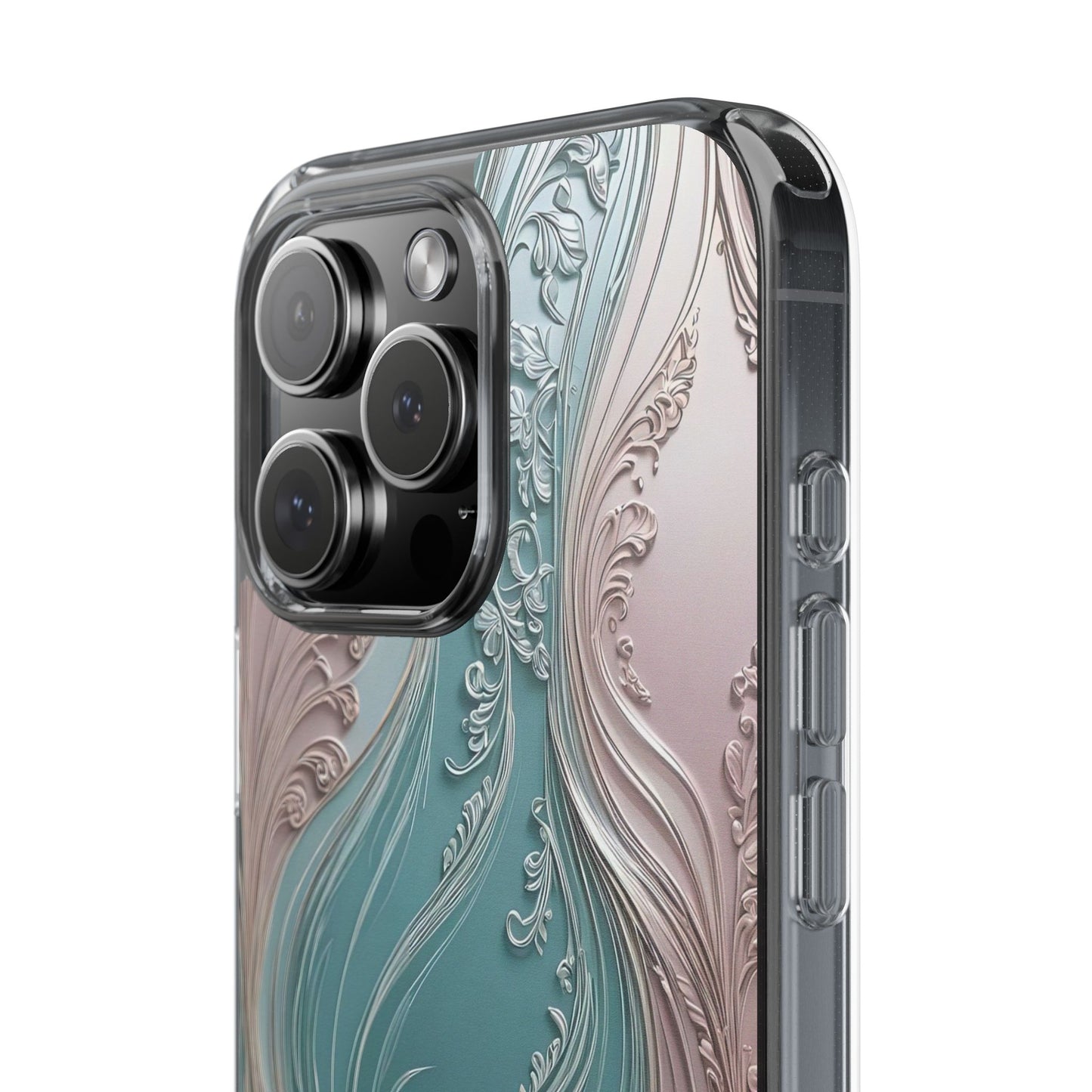 Elegant Clear Phone Cases,  Abstract Design