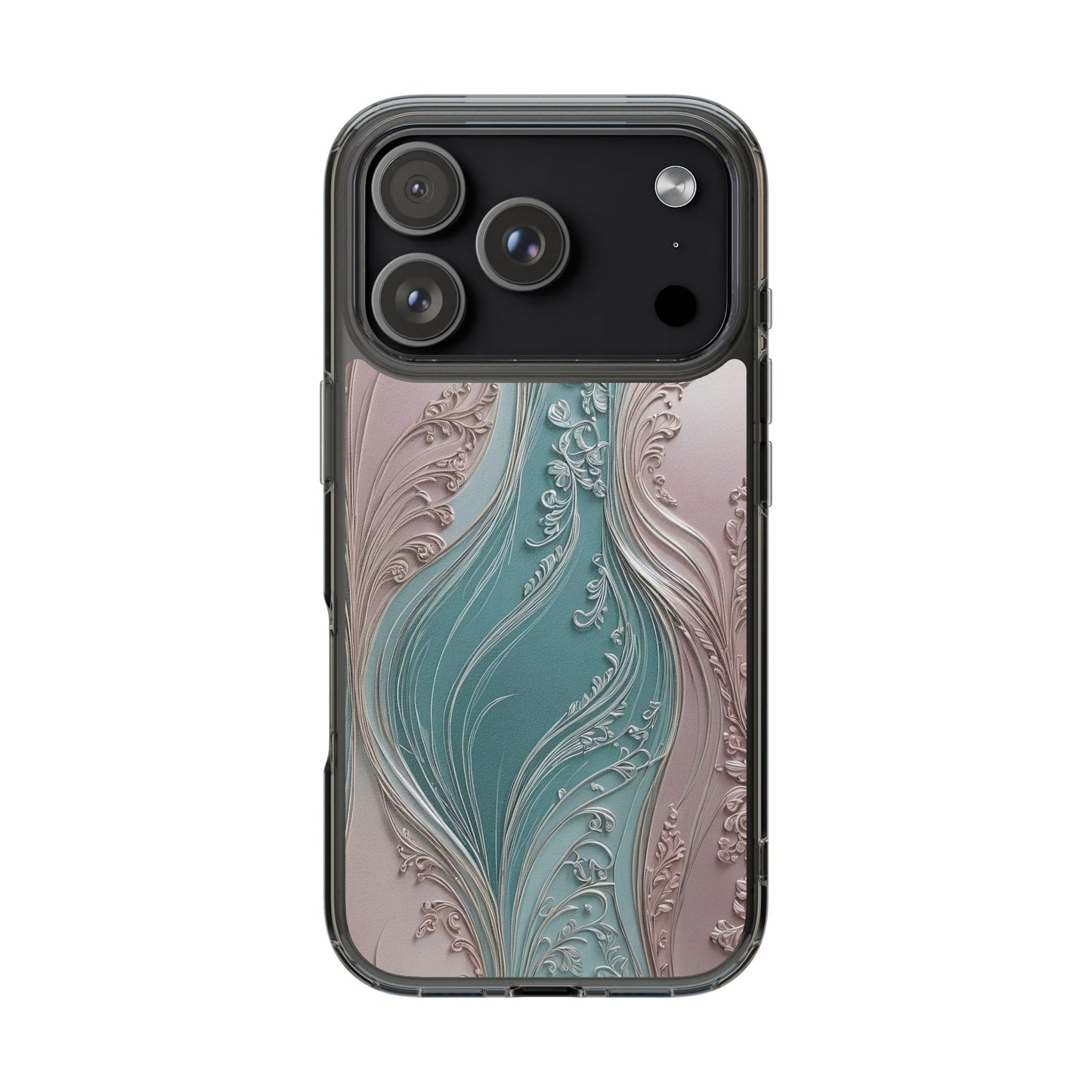 Elegant Clear Phone Cases,  Abstract Design
