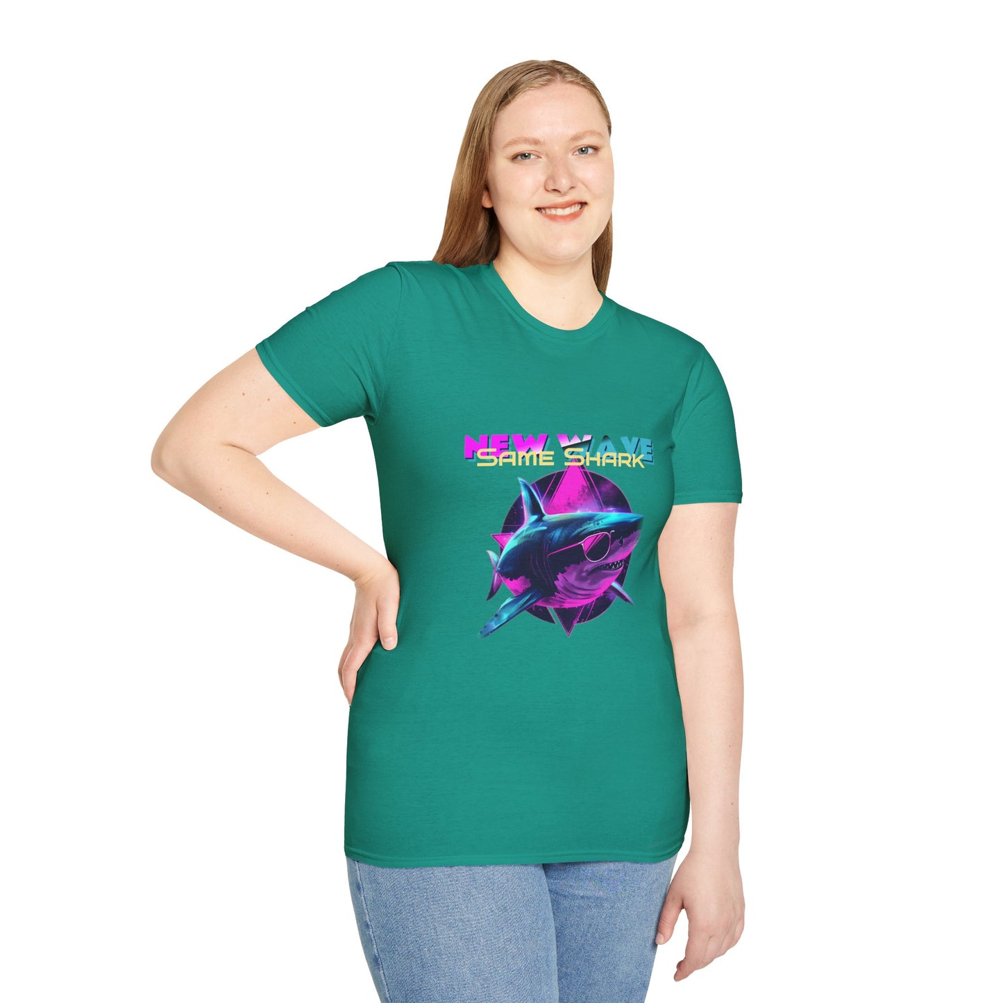 New Wave Same Shark Unisex Softstyle T-Shirt