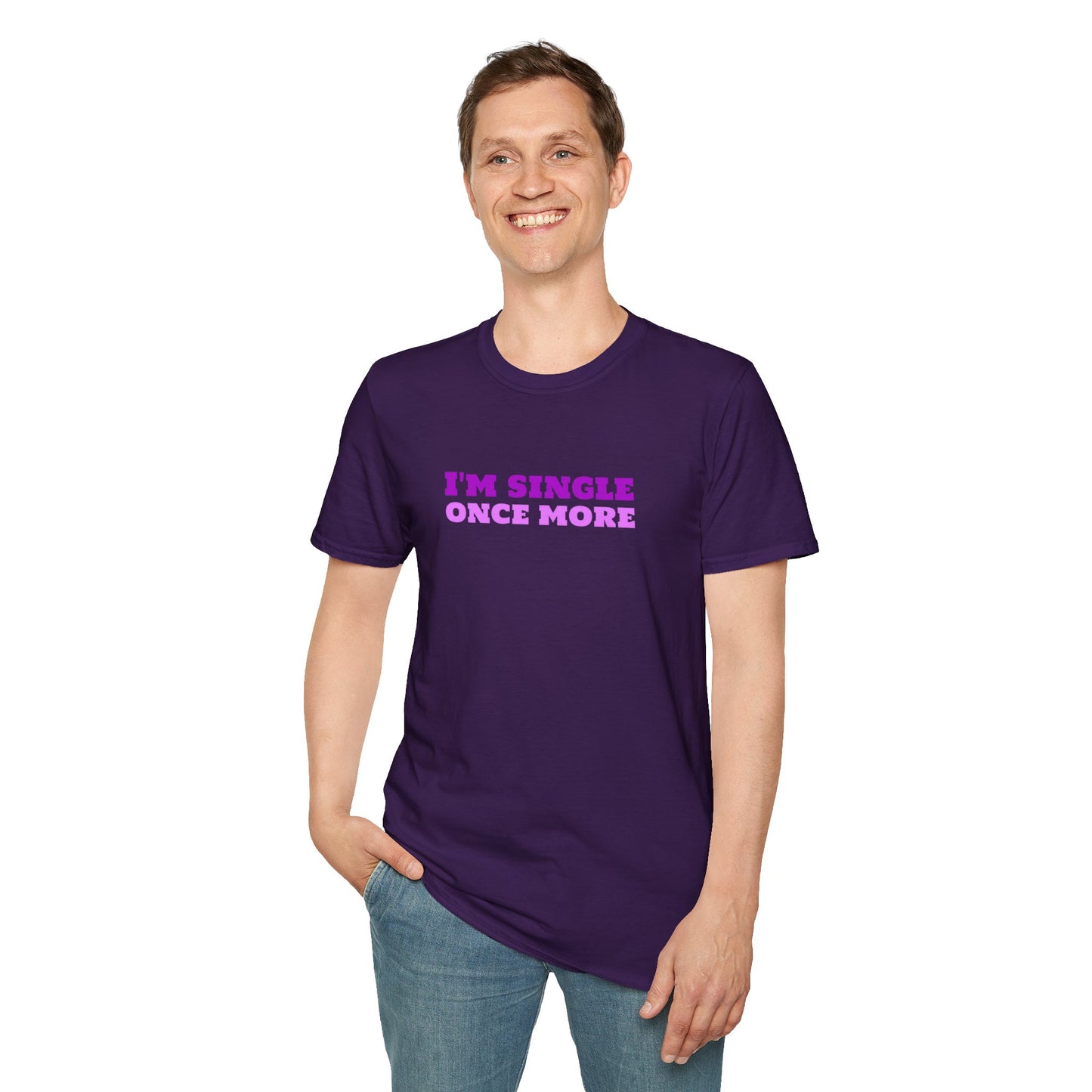 I'm Single Once More Unisex Softstyle T-Shirt