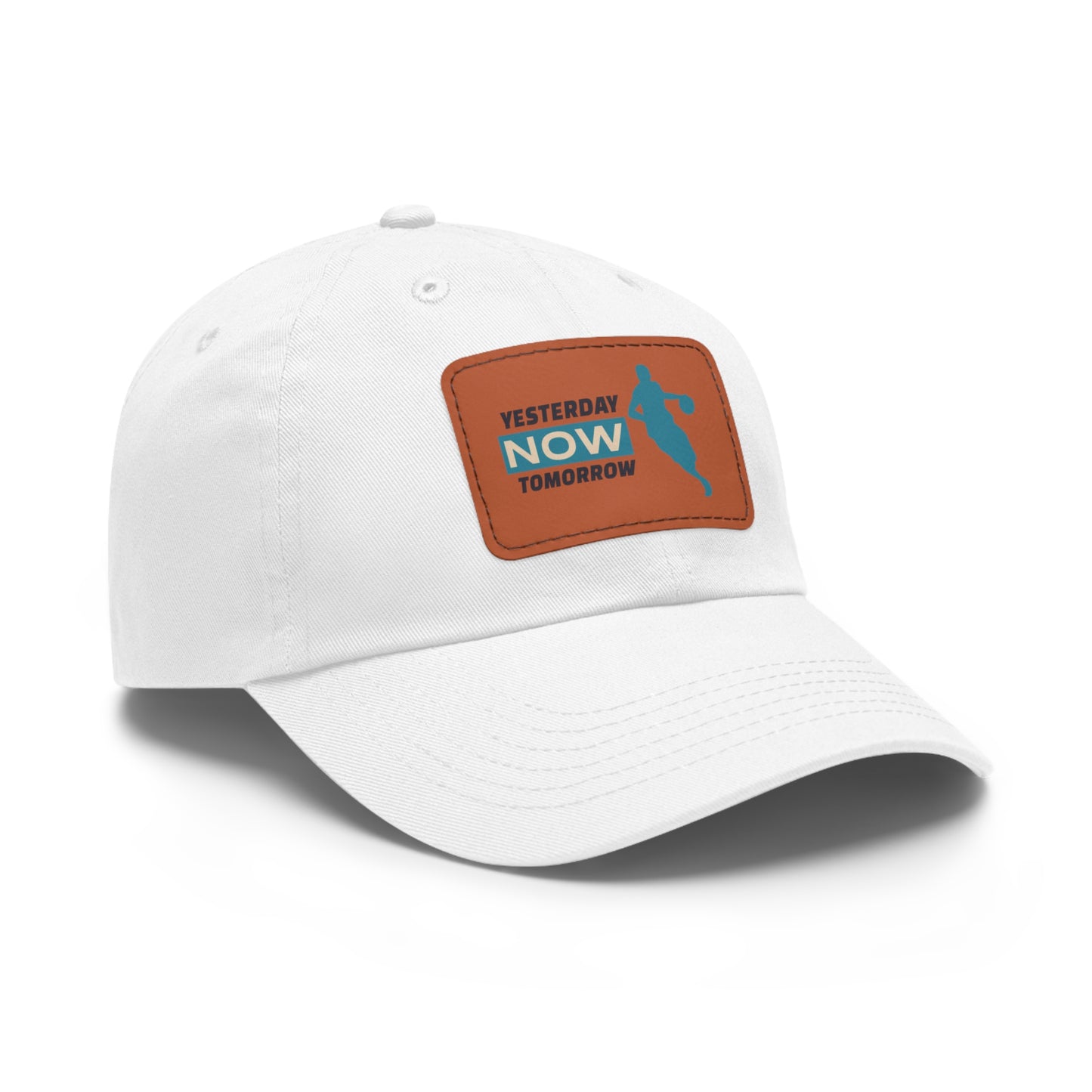 Yesterday Now Tomorrow Dad Hat with Leather Patch (Rectangle)