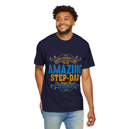 Father's Day Gift T-Shirt for Amazing Step-Dad