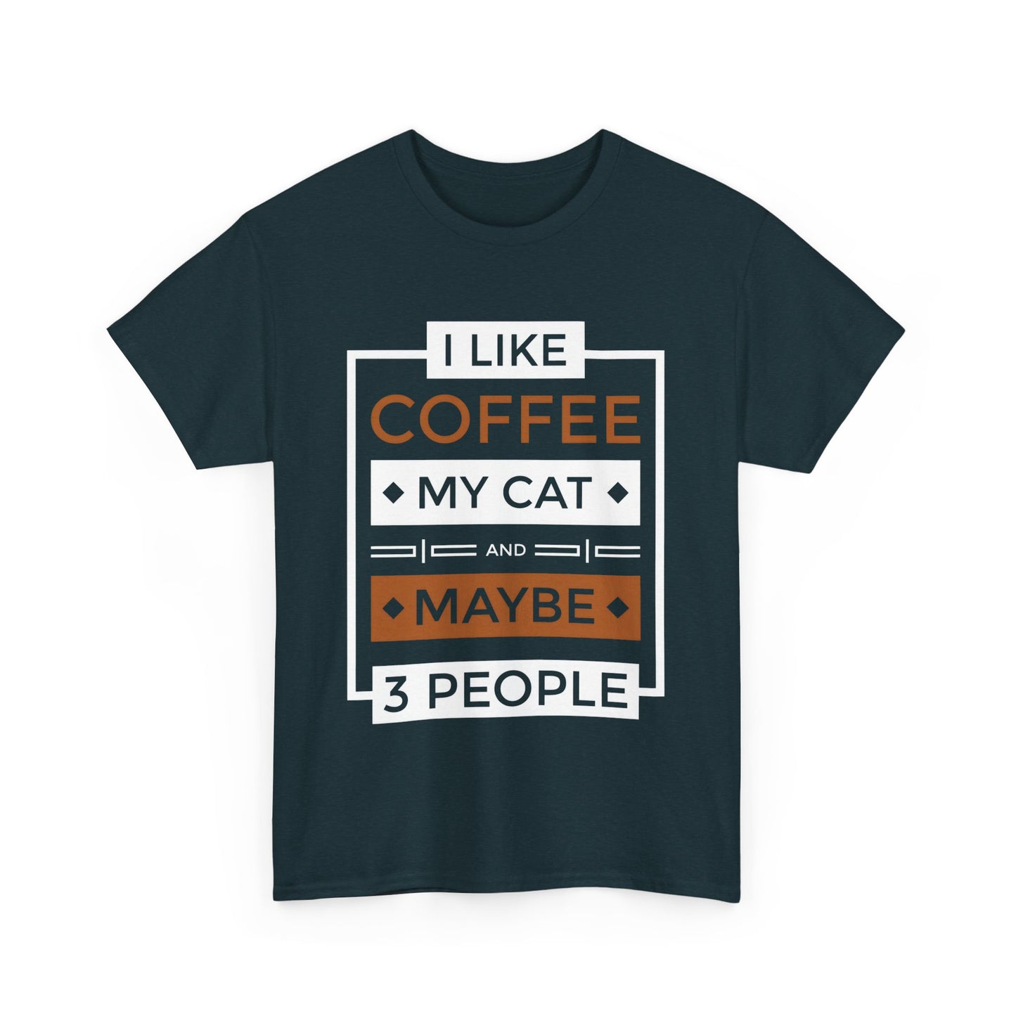 Jakers Coffee Cat Lover T-shirt, Funny Graphic Tee, Gift for Cat Owners, Cat Mom Shirt, Introvert Tee, Gift for Cat Lovers