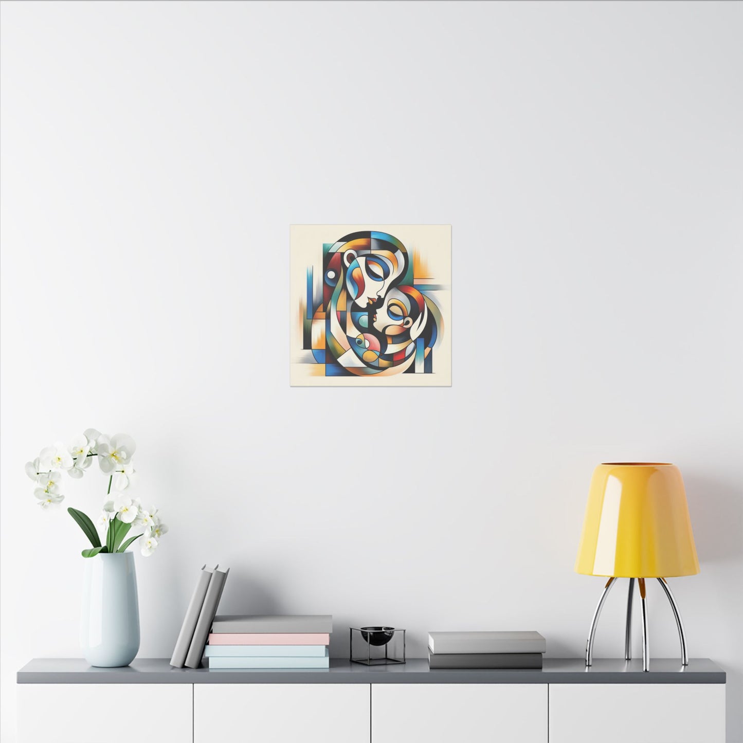 Motherhood in Shapes - Canvas Print