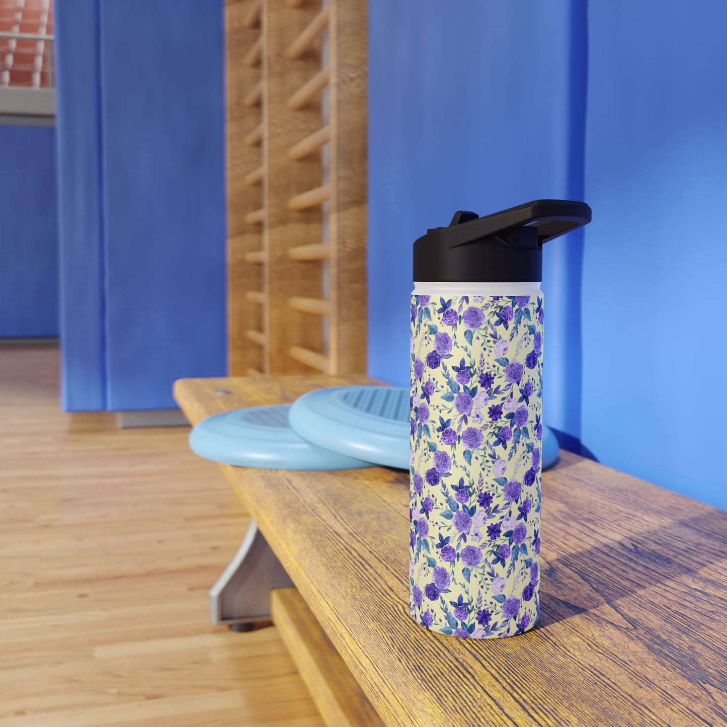 Violet Stainless Steel Water Bottle, Standard Lid