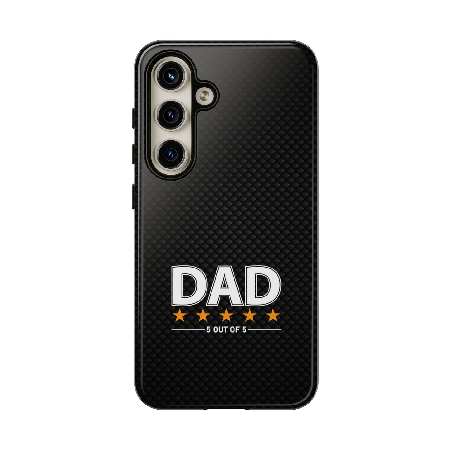 5-Star Dad Samsung Phone Case - Tough Black Cover for Father's Day