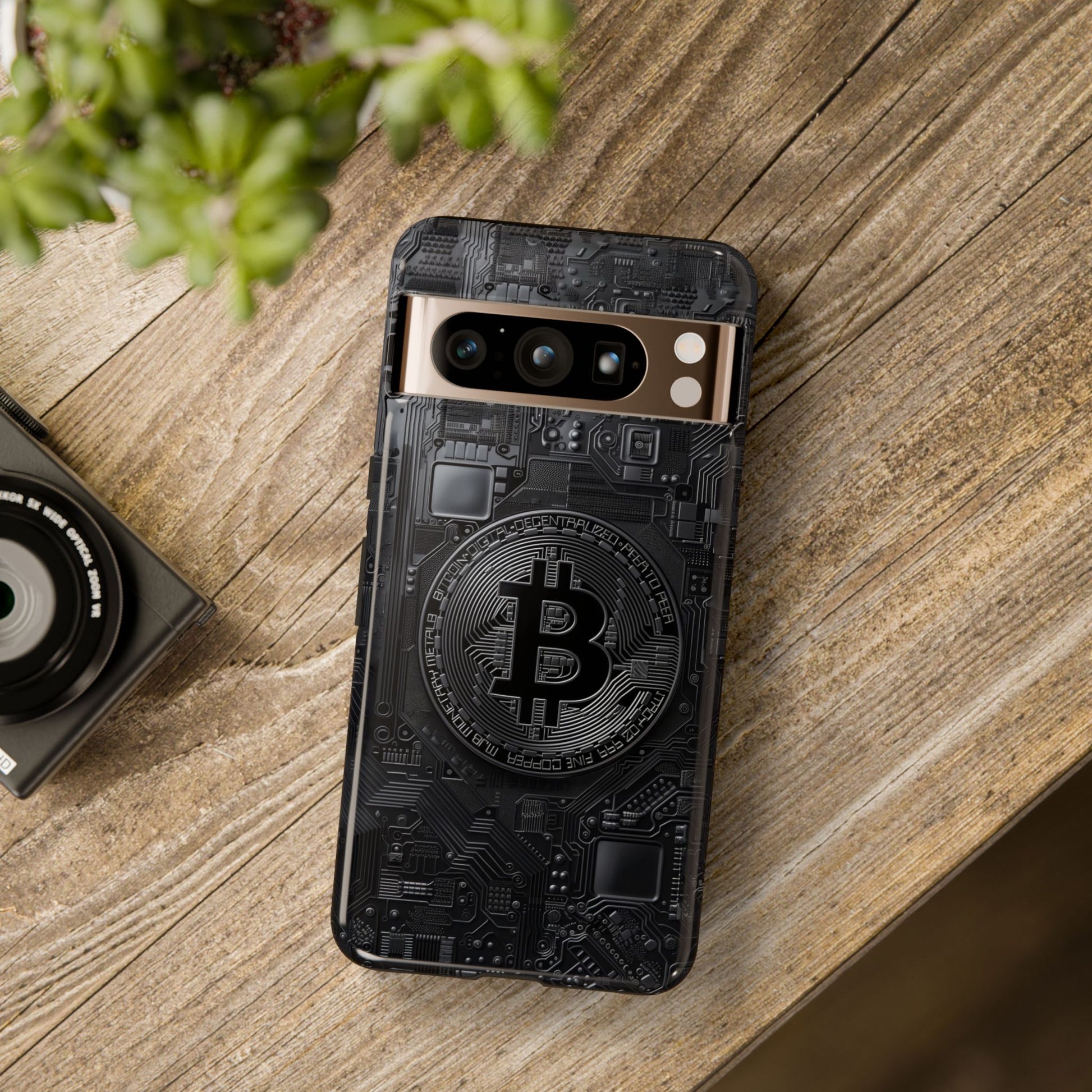 Bitcoin Google Pixel Tough Phone Case, Cryptocurrency Protection Cover