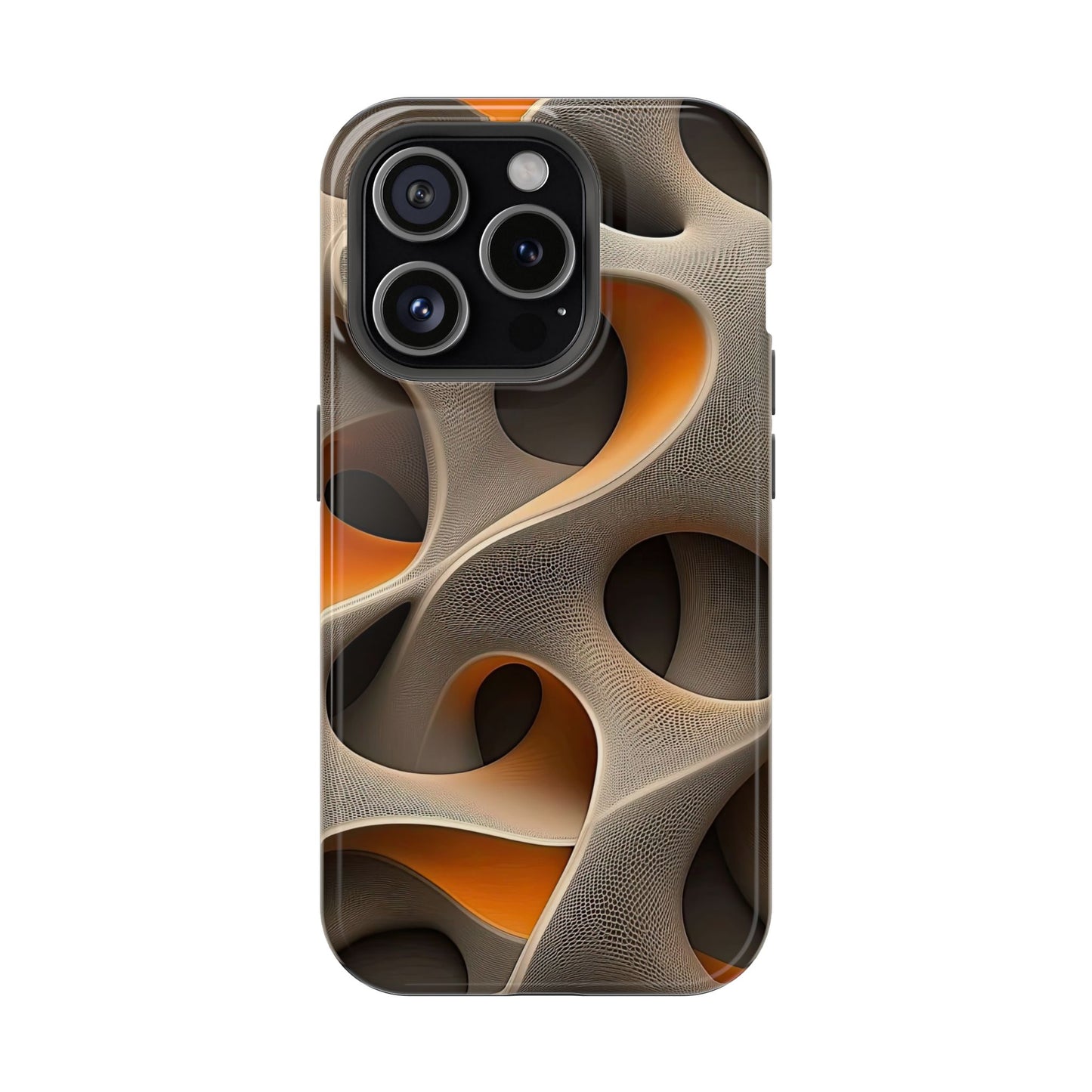 Stylish Magnetic Phone Cases, Abstract Geometric Design