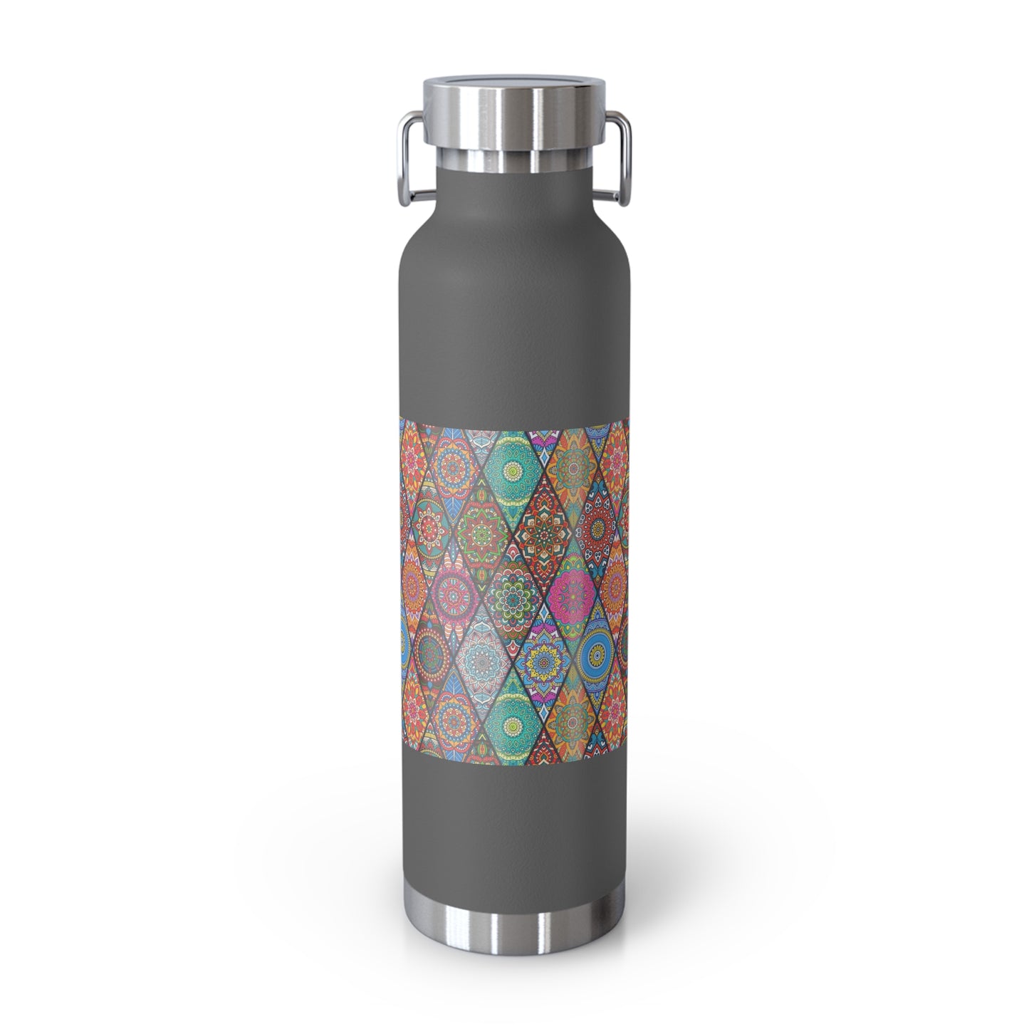 Mandala Argyle Copper Vacuum Insulated Bottle, 22oz