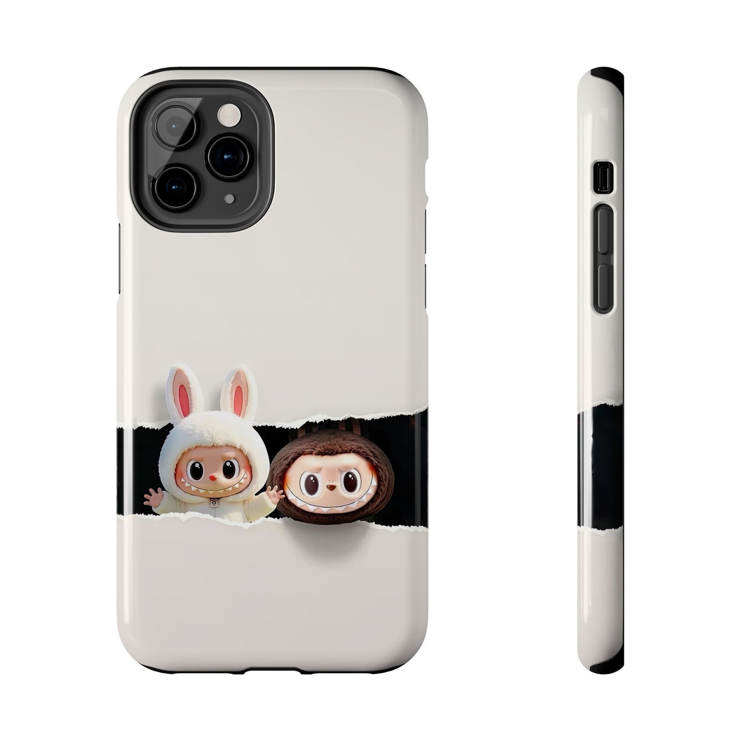 The Monsters Tough Case for iPhone Models and Variations – Dual Layer Protective Cover, Playful Design, Cute Mobile Accessory