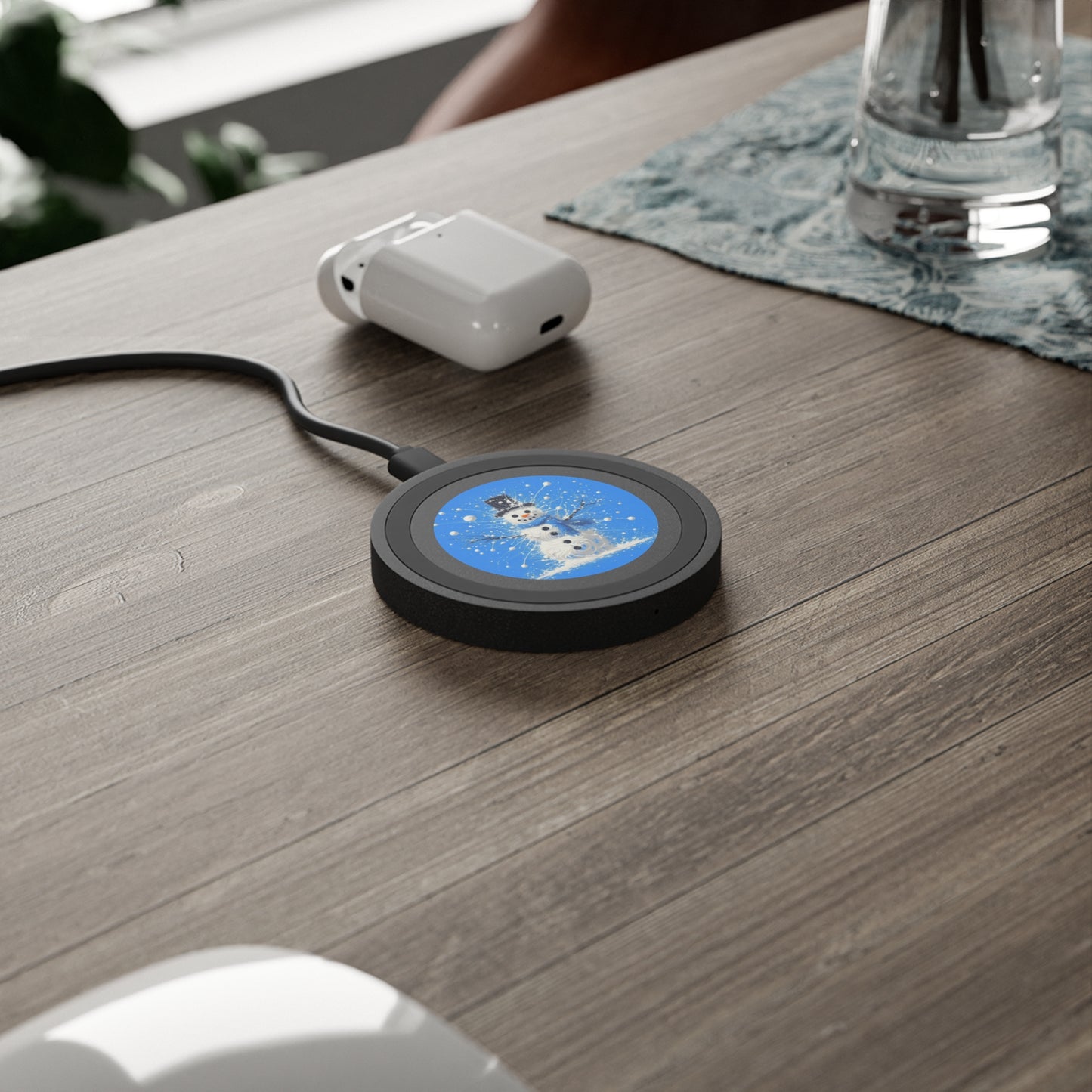 Abstract Frostie Quake Wireless Charging Pad