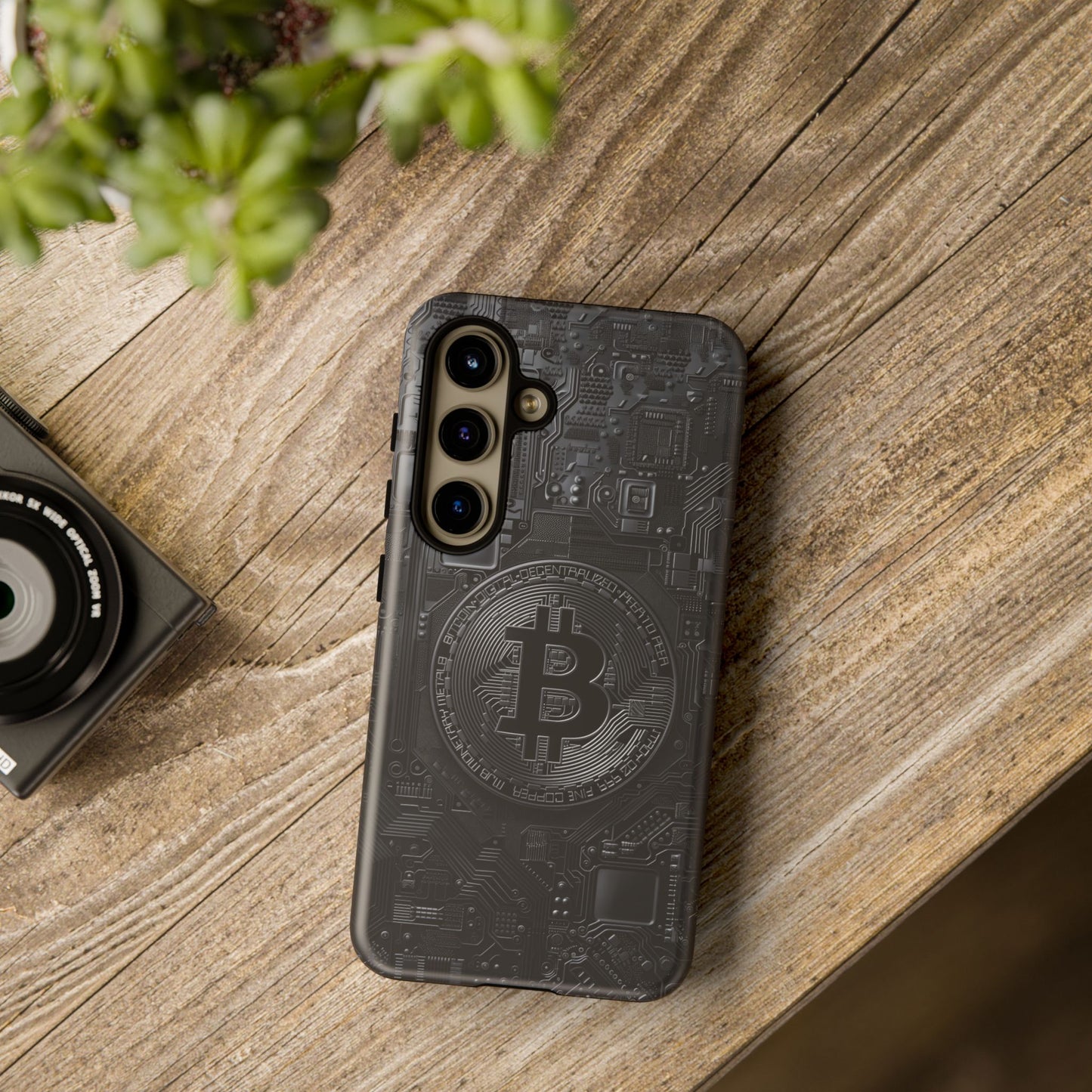 Bitcoin Samsung Tough Phone Case, Cryptocurrency Protection Cover