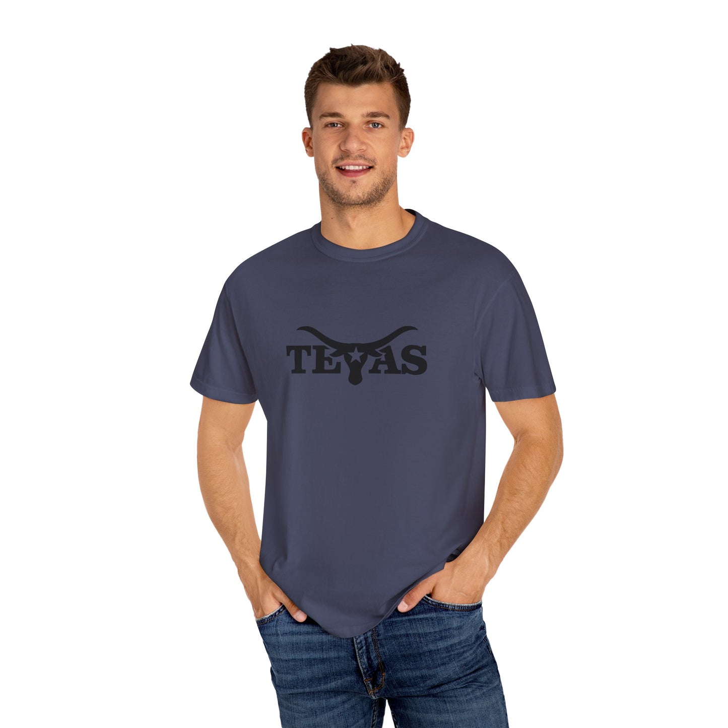 Texas Unisex Garment-Dyed T-Shirt - Cool Western Vibe for Everyday Wear