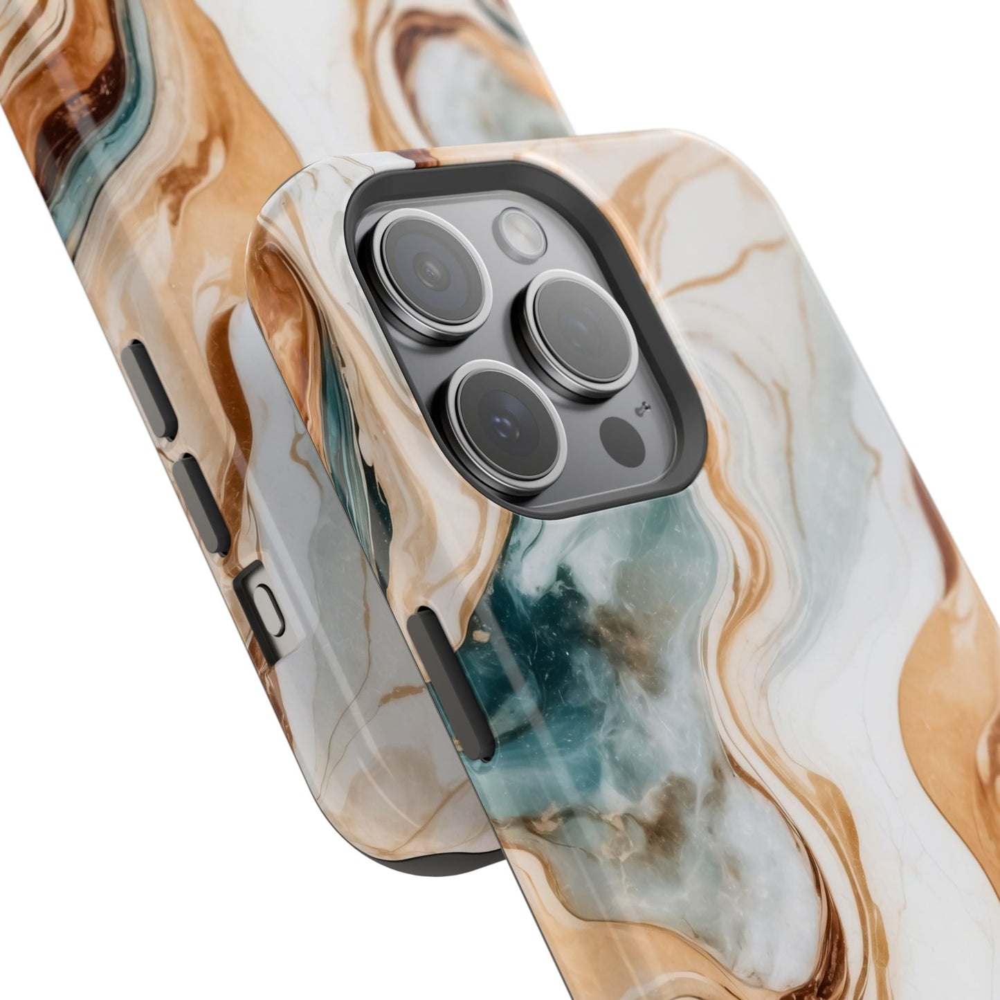 Stylish Magnetic Phone Cases, Abstract Marble Design for Everyday Use