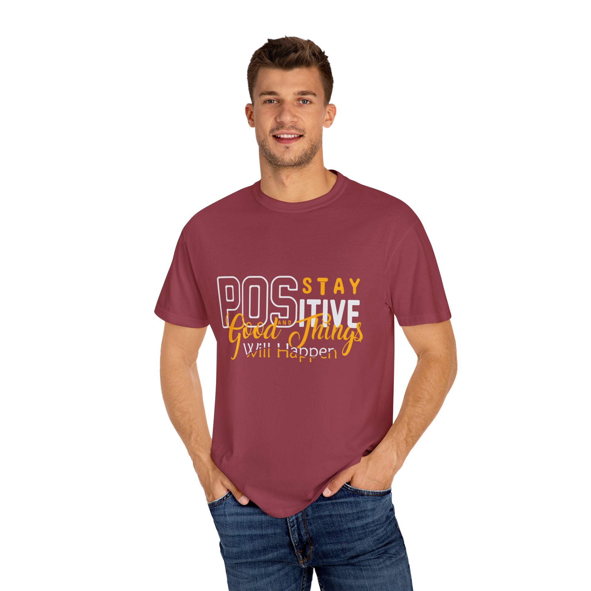 Unisex Positive Vibe T-Shirt - Stay Positive Good Things Will Happen