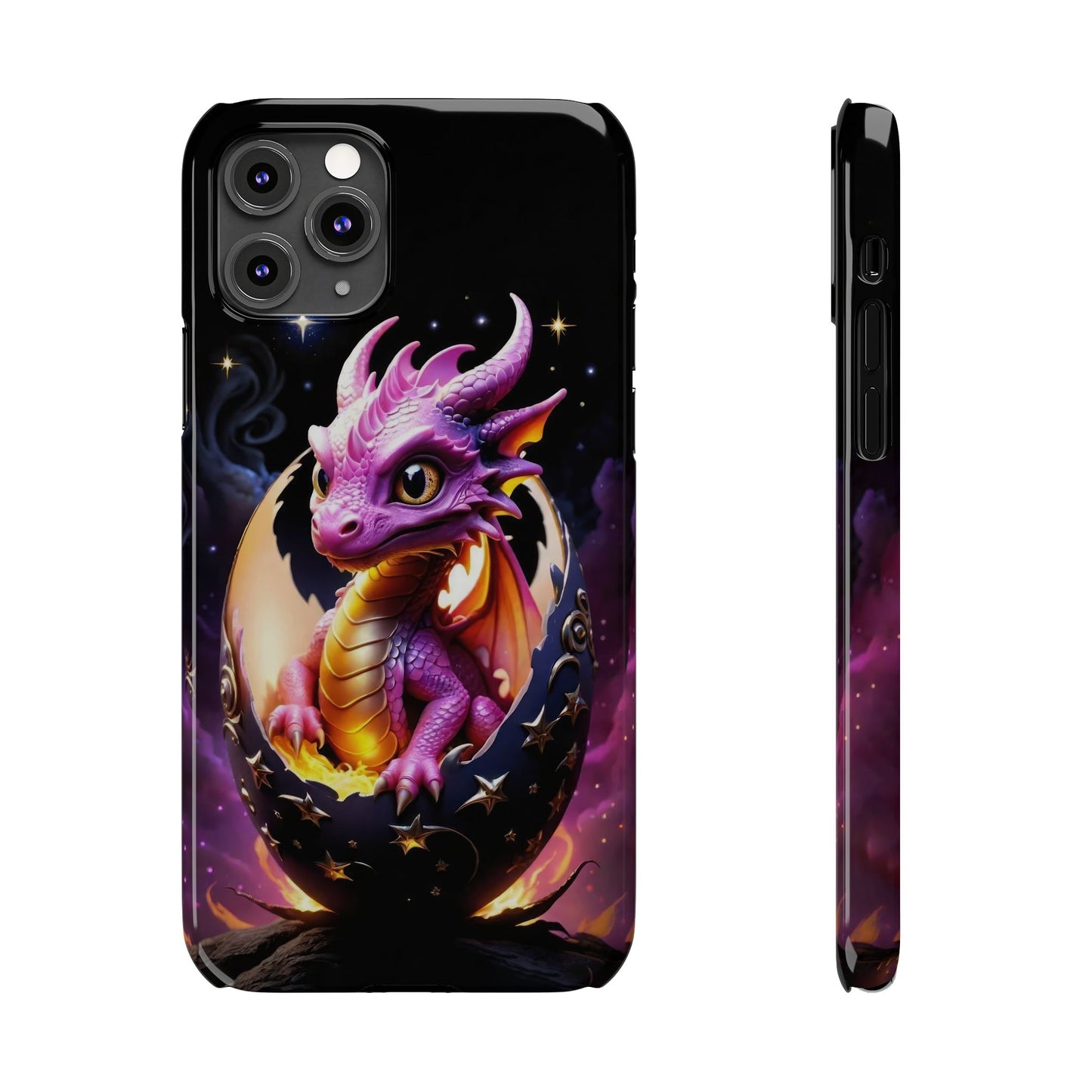 Fantasy Baby Dragon Slim Phone Case, Gift for Dragon Lovers
