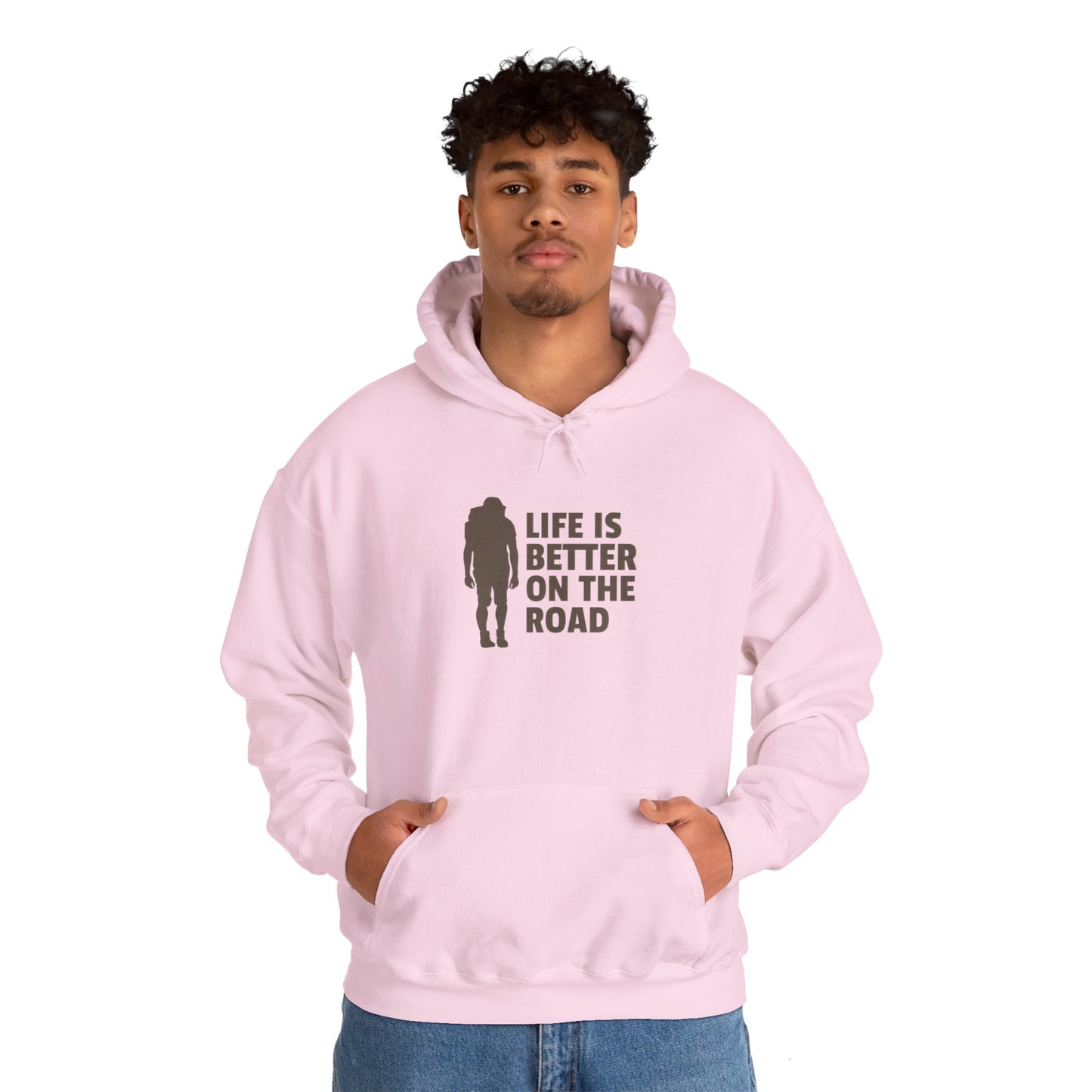 Life Is Better On The Road Unisex Heavy Blend™ Hooded Sweatshirt