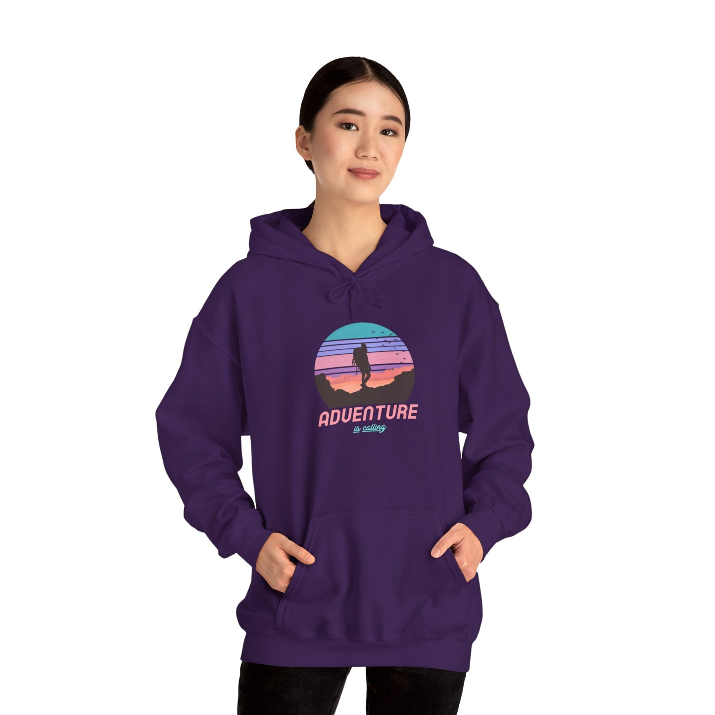 Adventure Is Calling Unisex Heavy Blend™ Hooded Sweatshirt