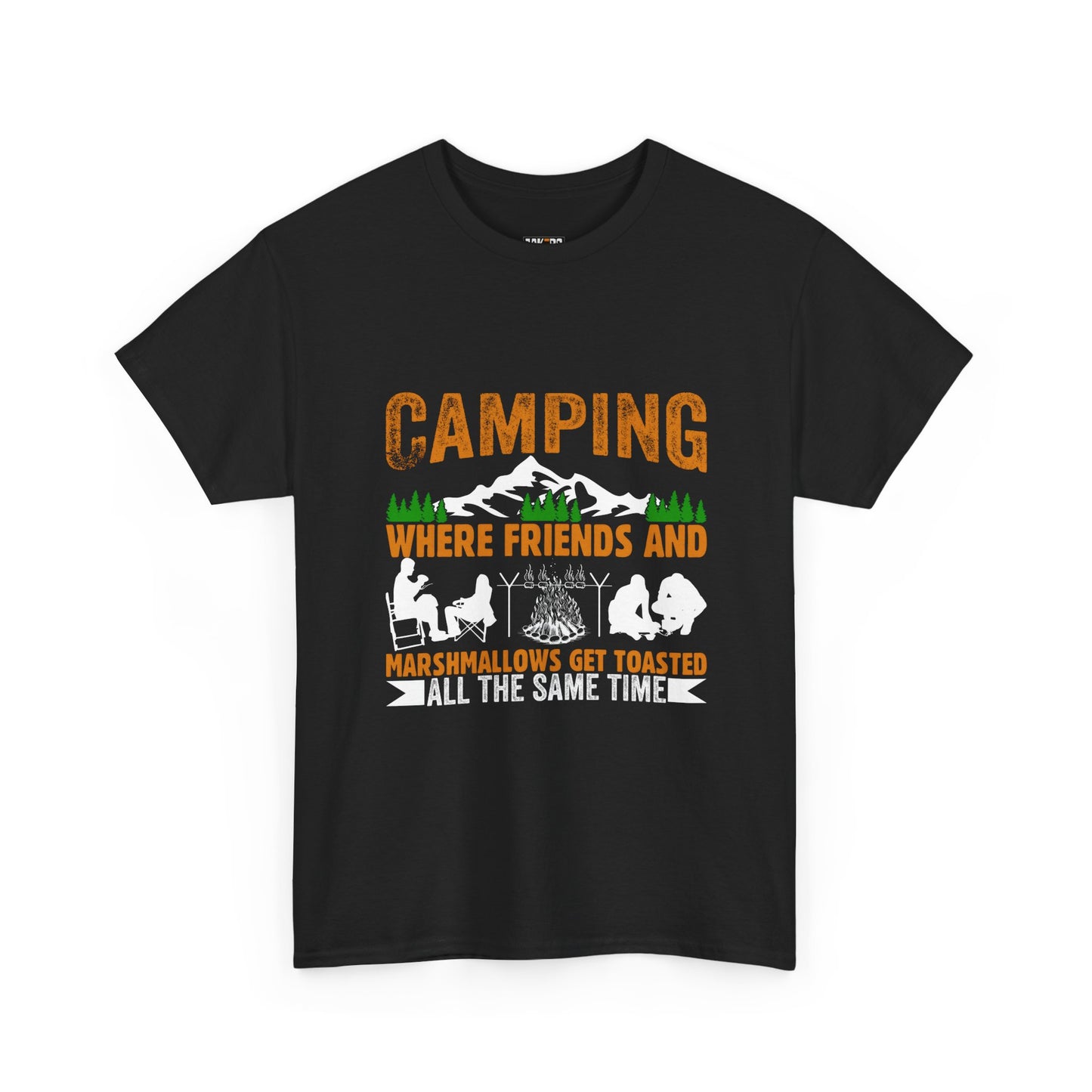 Camping Friends Unisex Heavy Cotton Tee - Perfect for Outdoor Adventures