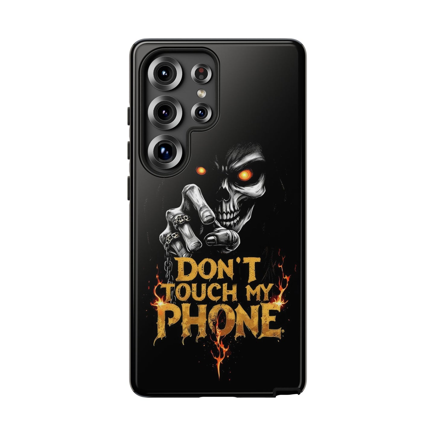 Skull Samsung Tough Cases, Don't Touch My Phone Cover,