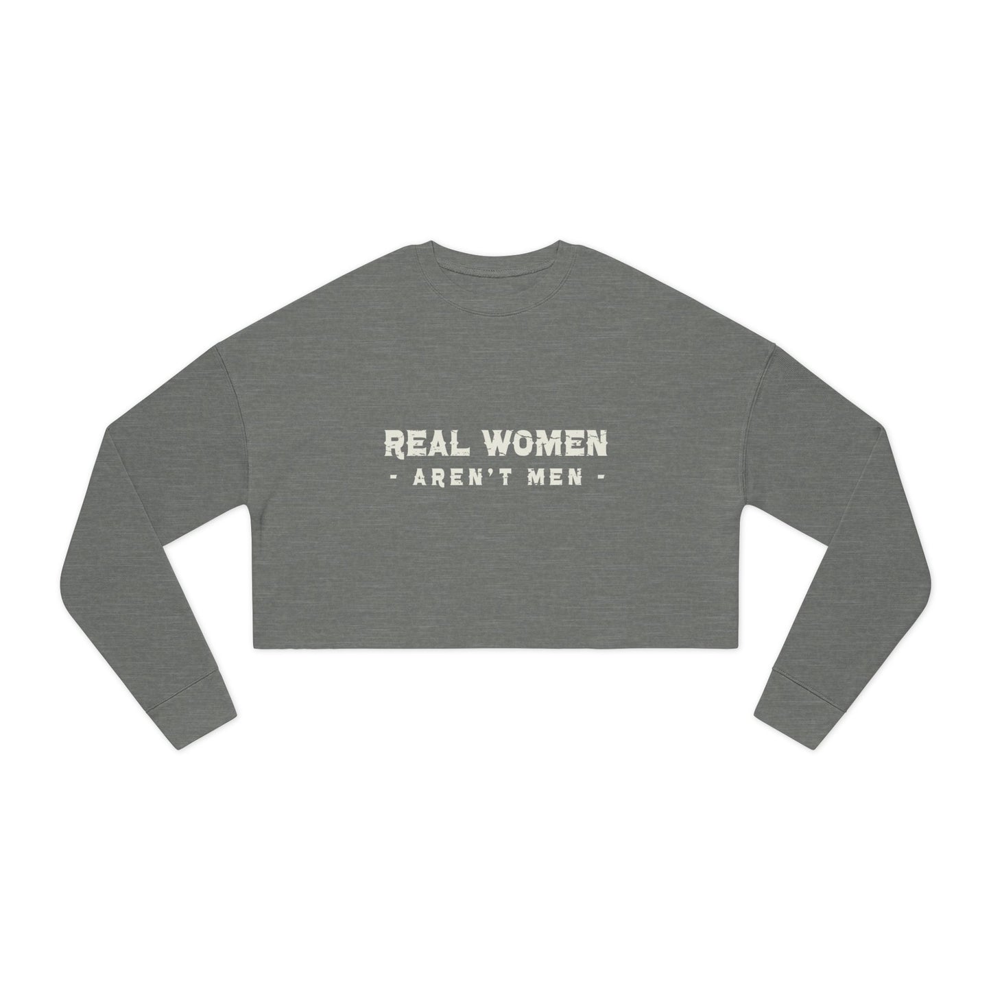 Real Women Women's Cropped Sweatshirt  52% cotton, 48% polyester