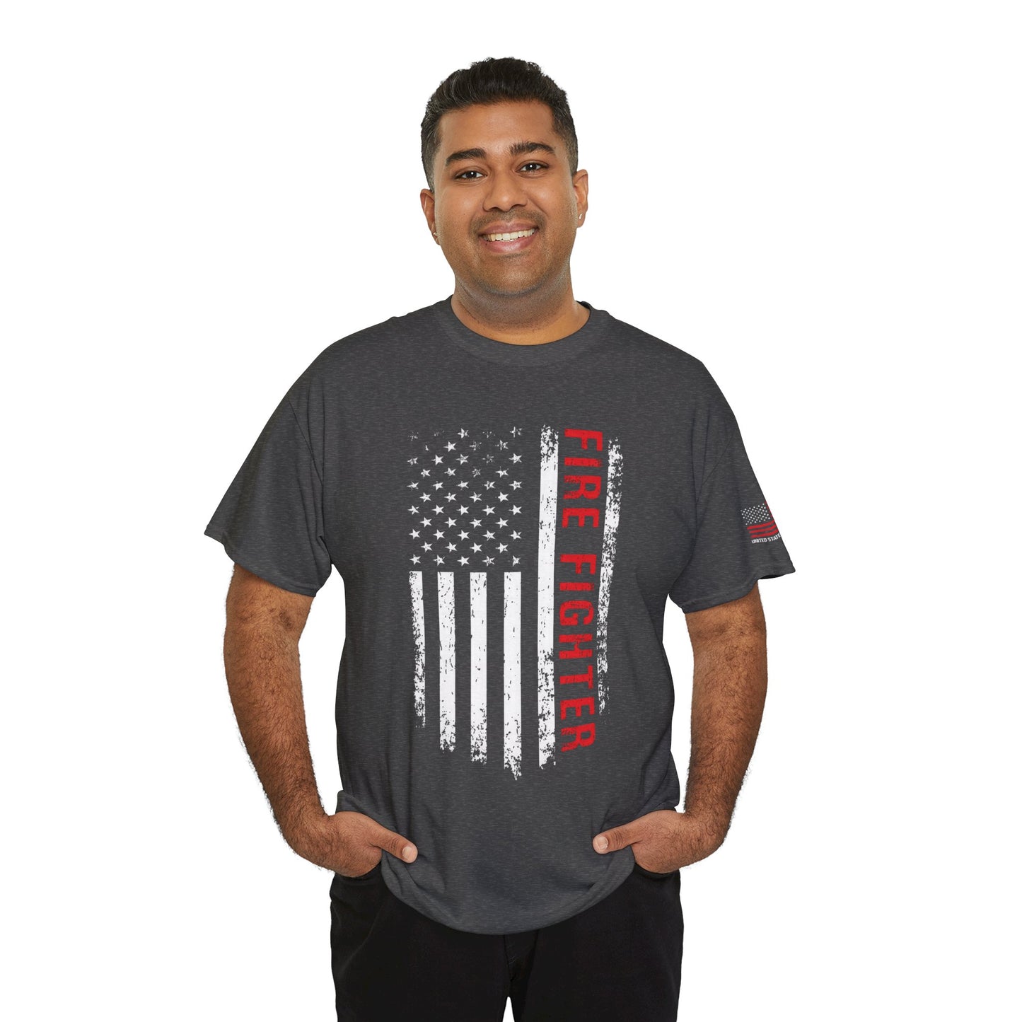 Firefighter Red Line T-shirt