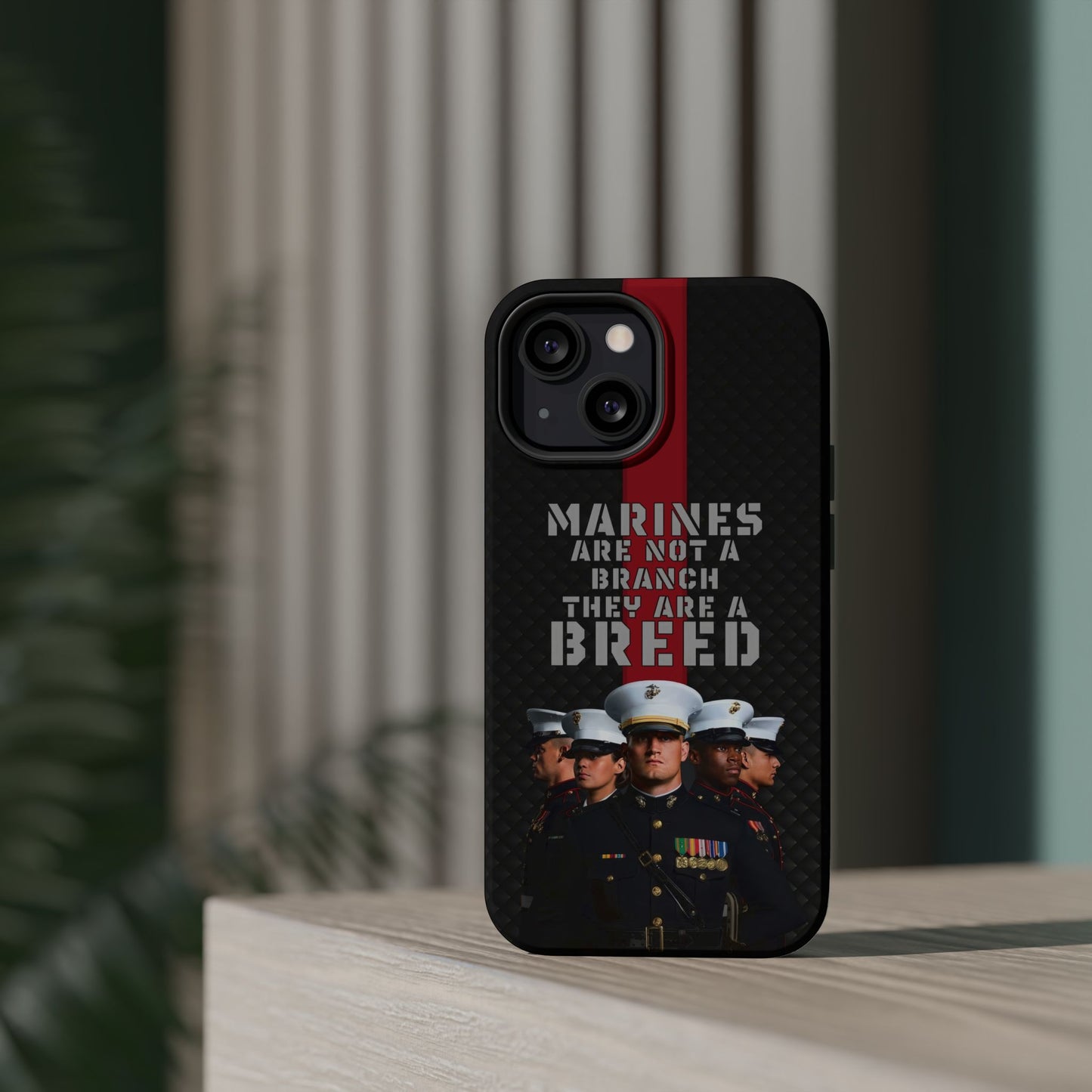 Marines Magnetic Tough Case - "Not a Branch, a Breed" Military iPhone Cover